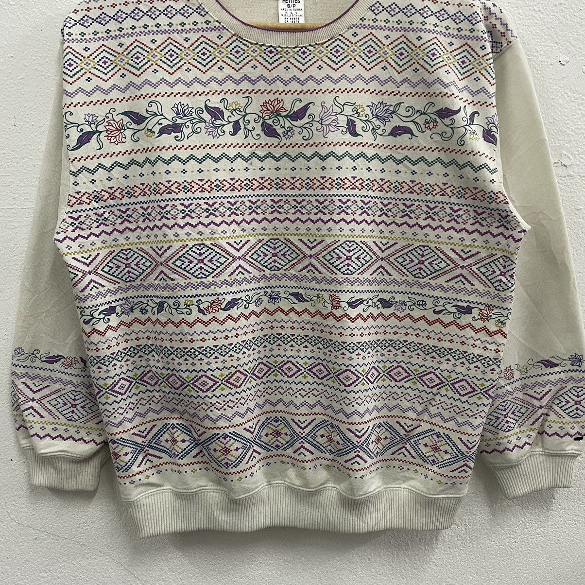 Vintage 🔥Vintage Blast Native Flower Design Sweatshirts Size US S / EU 44-46 / 1 - 4 Thumbnail