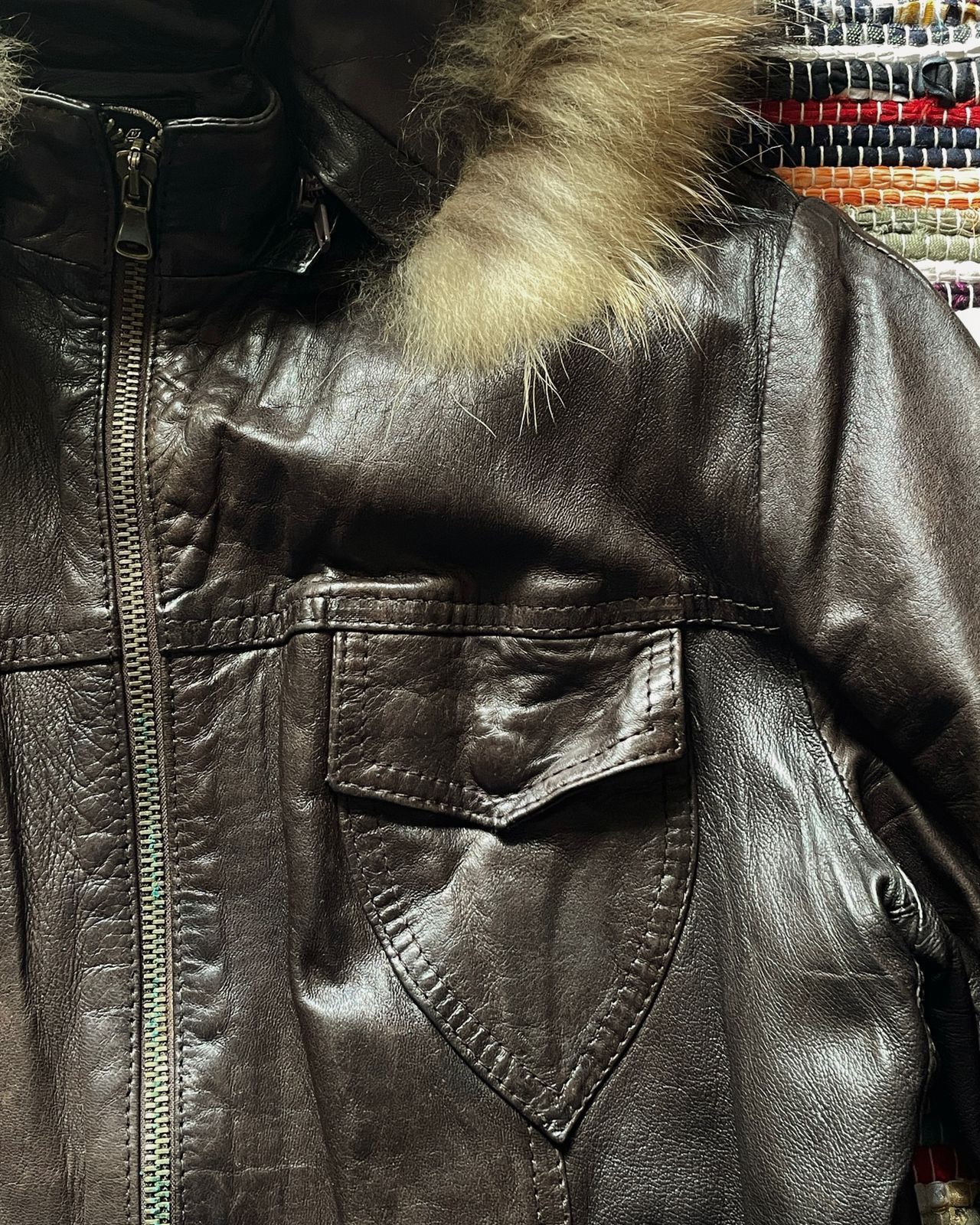 Hedi Slimane Vintage GSAC Leather Jacket Vera Pelle Hedi Slimane Style Size M / US 6-8 / IT 42-44 - 2 Thumbnail