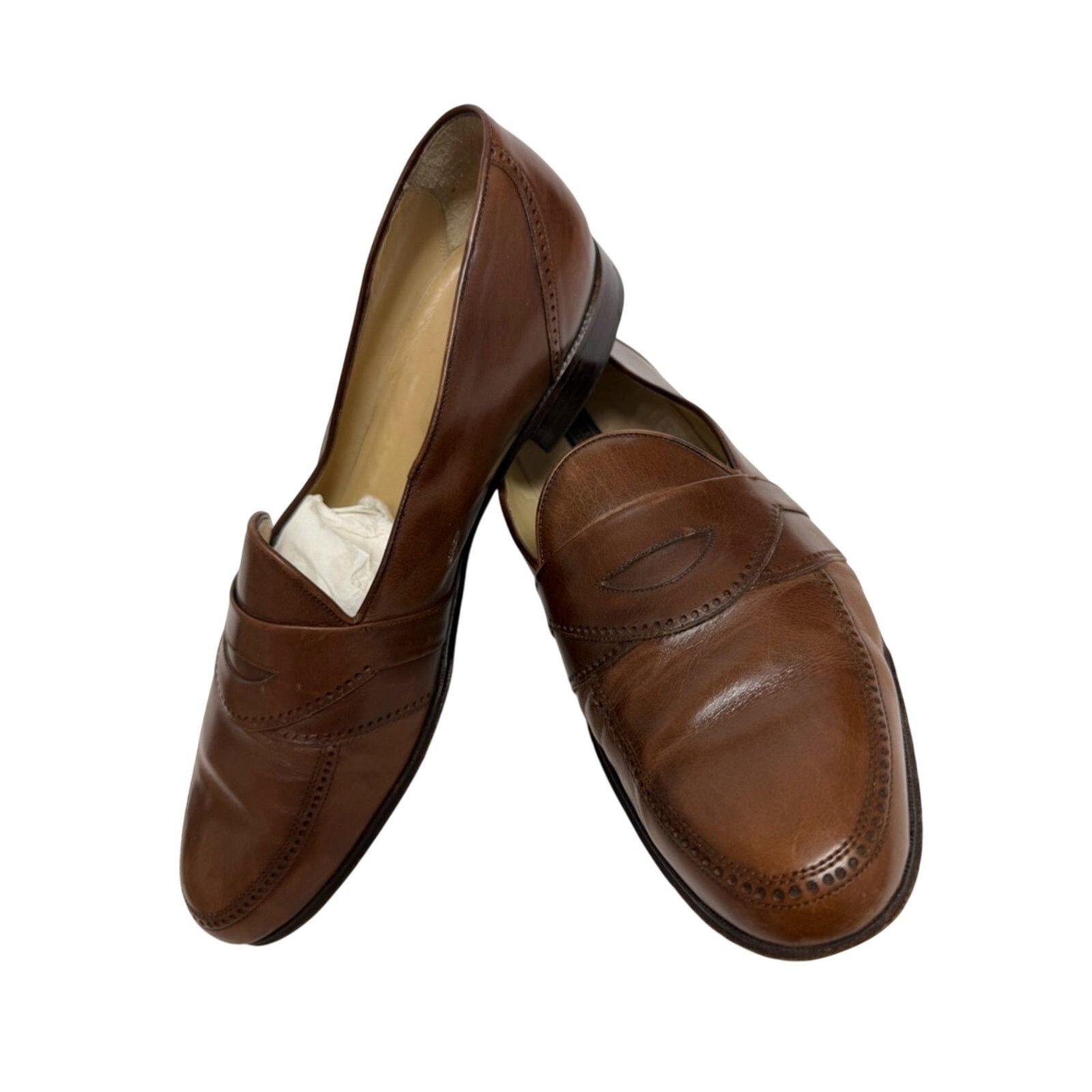 Bloomingdale's The Men's Store at Bloomingdale's Handmade Penny Loafers Size US 11 / EU 44 - 3 Thumbnail