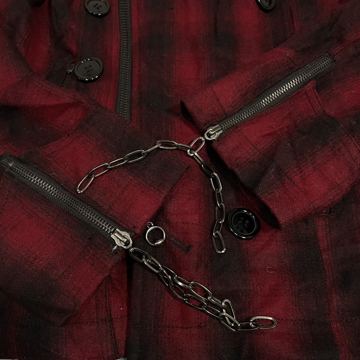 If Six Was Nine × Japanese Brand × Seditionaries RMANICA CS BLACK DOUBLE BREASTED TARTAN JACKET Size US L / EU 52-54 / 3 - 14 Thumbnail