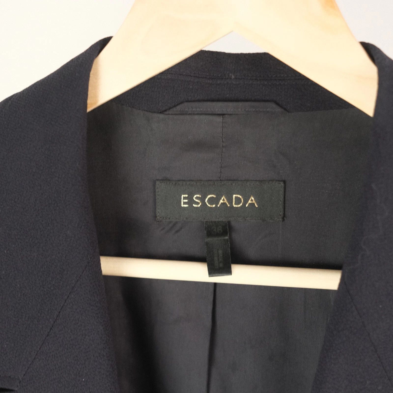 Escada Rare Vintage Escada Wool 3 Piece Suit Size S Size 26" / US 2 / IT 38 - 3 Thumbnail