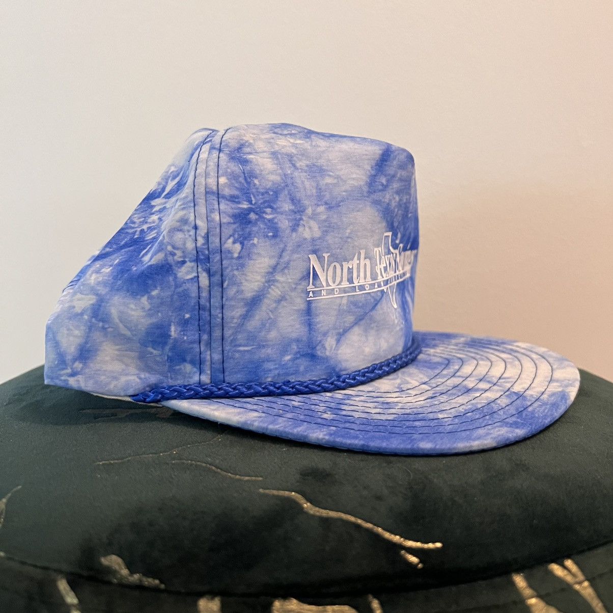 Other Vintage North Texas Savings Slide Buckle Blue Nissin Hat Size ONE SIZE - 3 Thumbnail