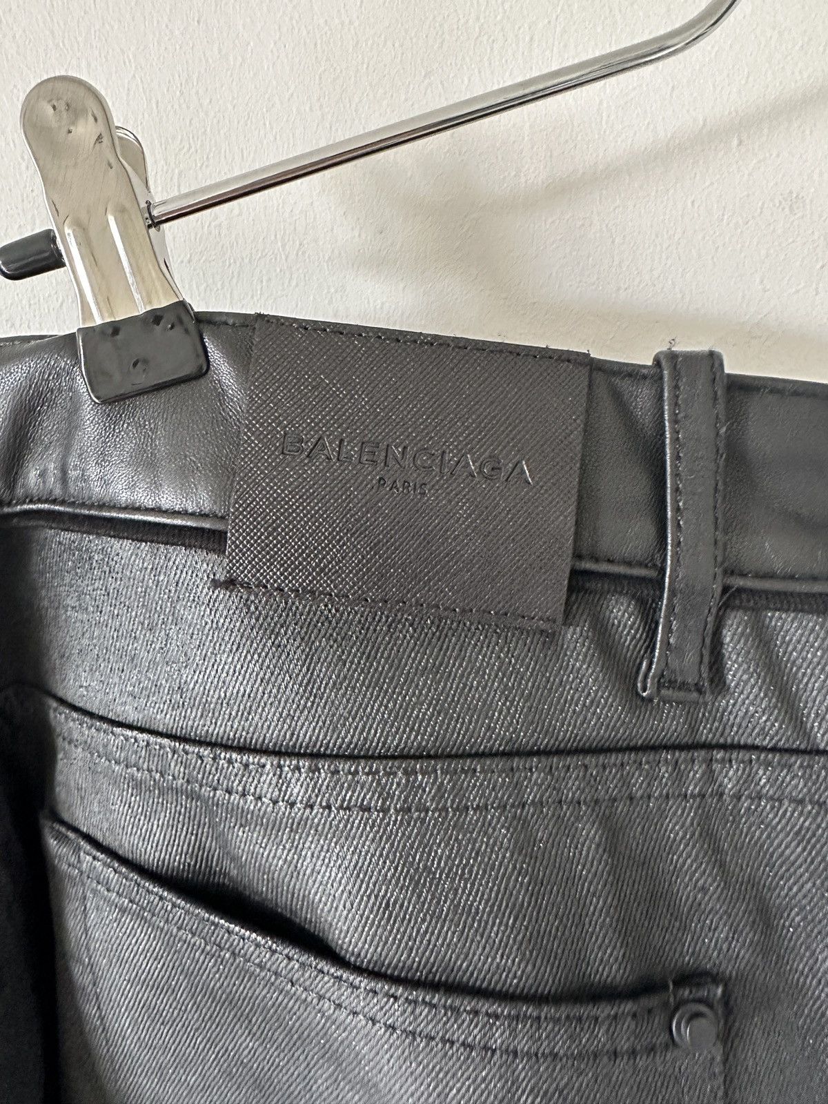 Balenciaga Balenciaga black wax coated Size US 31 - 5 Thumbnail
