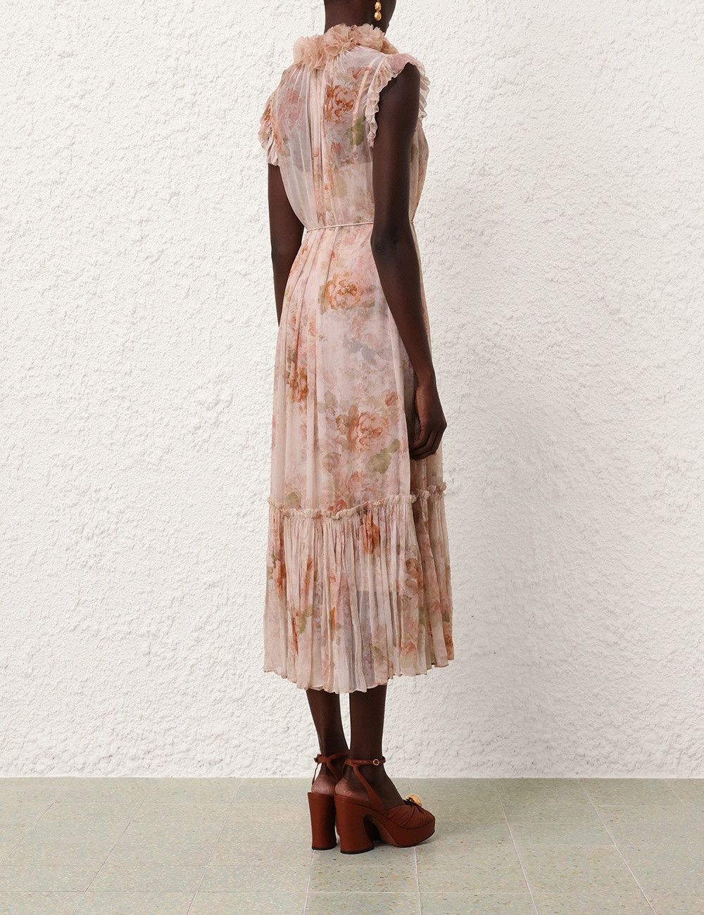 Zimmermann oc11z0925 Illustration Flutter Dress in Multicolor Size XS / US 0-2 / IT 36-38 - 4 Thumbnail