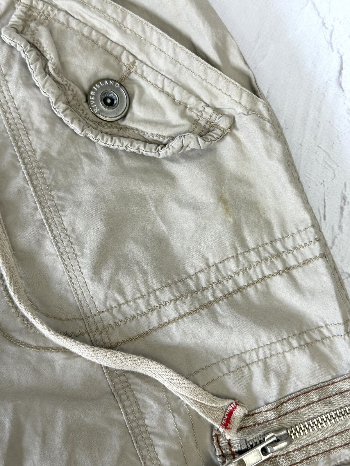 If Six Was Nine × Japanese Brand × Vintage Y2K Vintage Cargo Beige Breeches Size 27" / US 4 / IT 40 - 4 Thumbnail