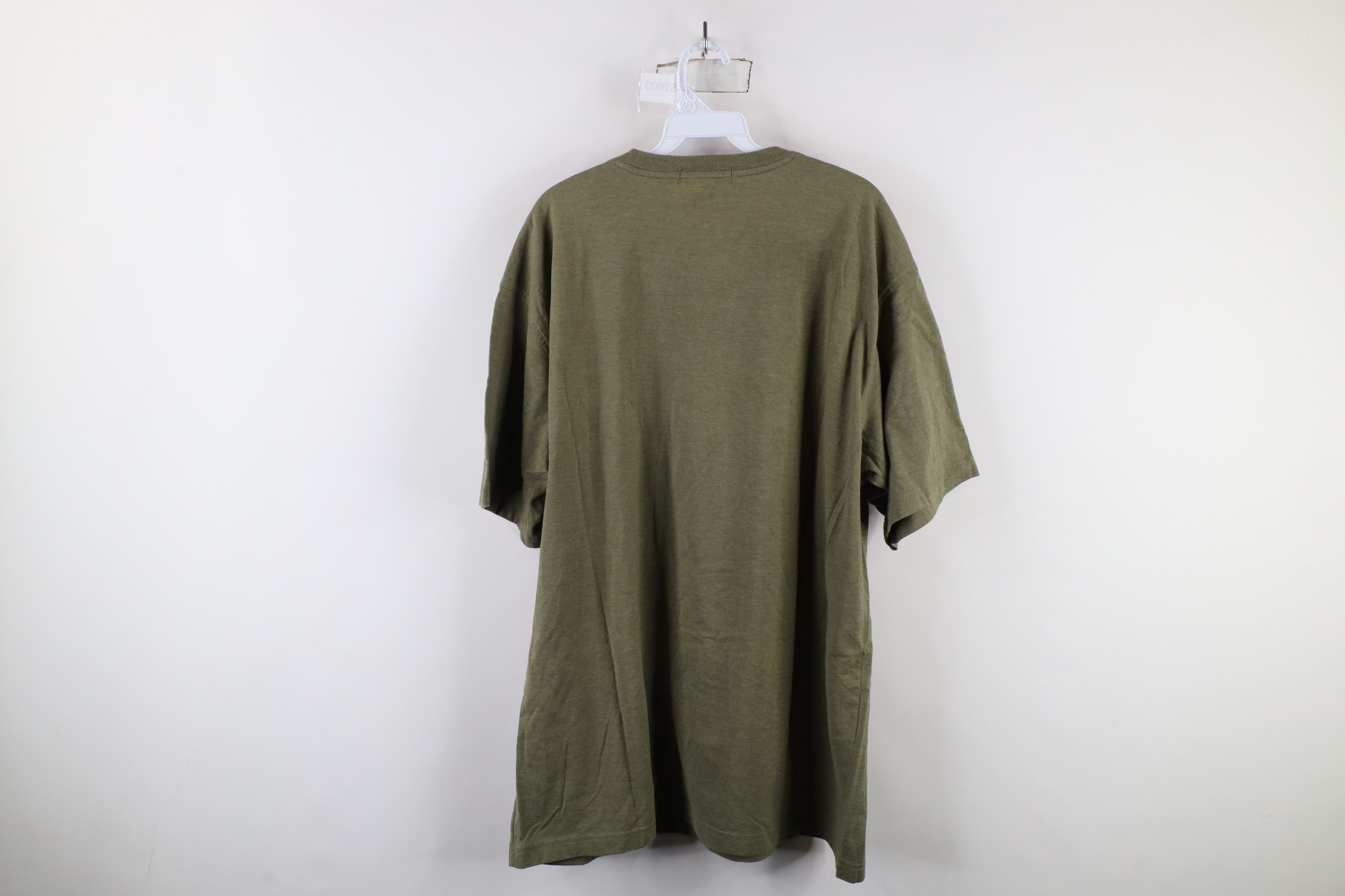 Vintage Vintage 90s Streetwear Blank Pocket T-Shirt Heather Green Size US XL / EU 56 / 4 - 9 Thumbnail