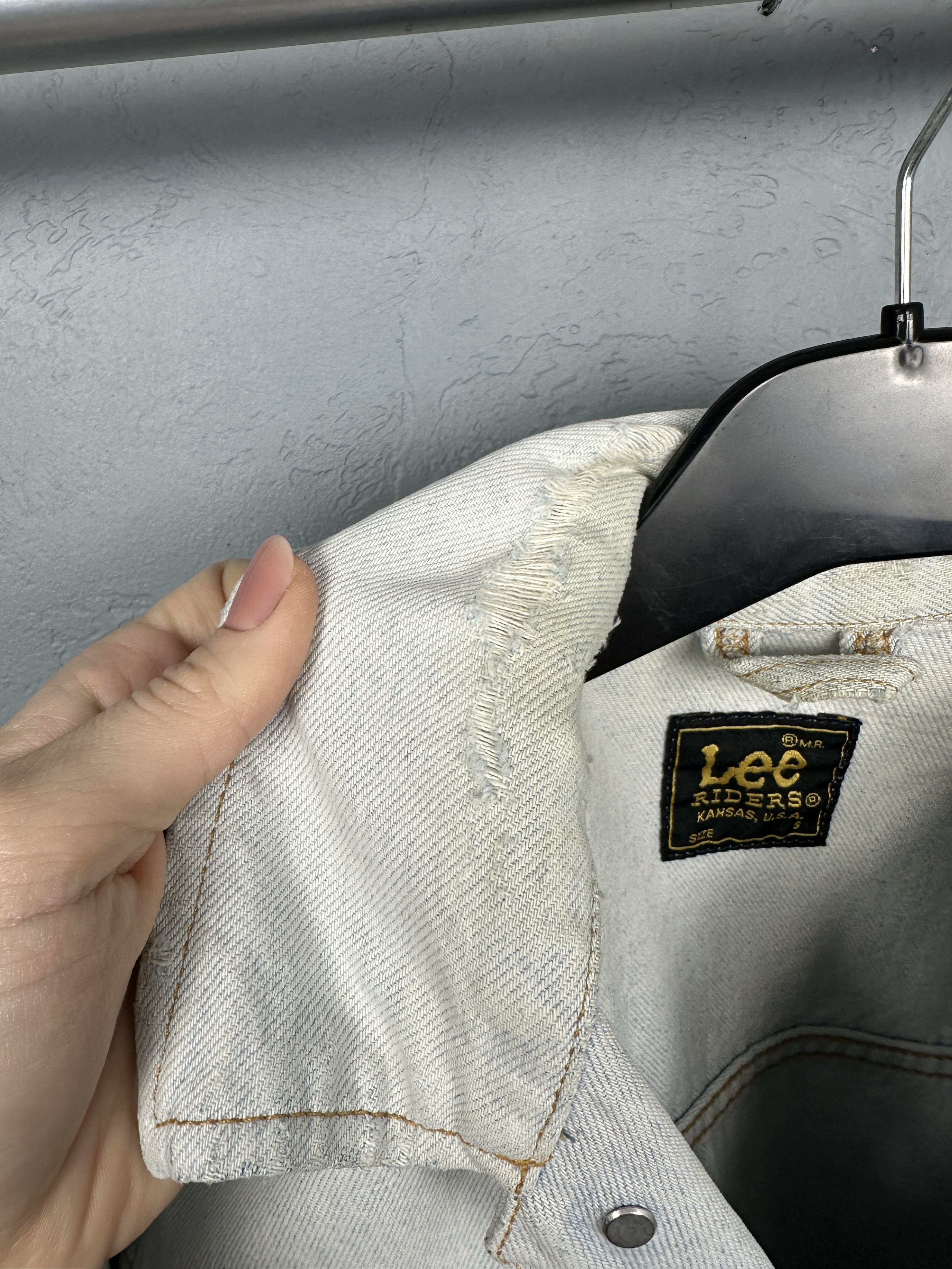 Lee Lee Rider 90s Vintage Mens Denim Jacket Size US S / EU 44-46 / 1 - 6 Thumbnail