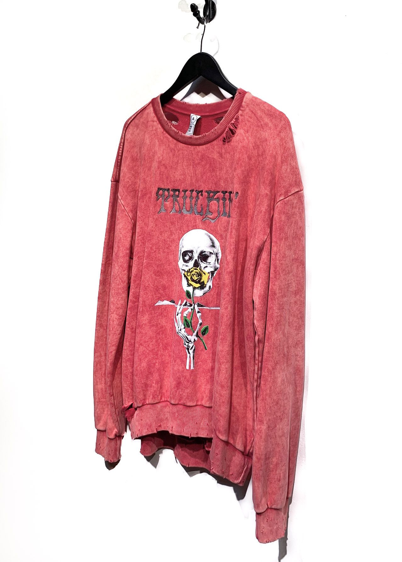 Alchemy Equipment Alchemist Hold Fast 2018 Pink "Truckin" Skull Sweatshirt Size US M / EU 48-50 / 2 - 2 Thumbnail