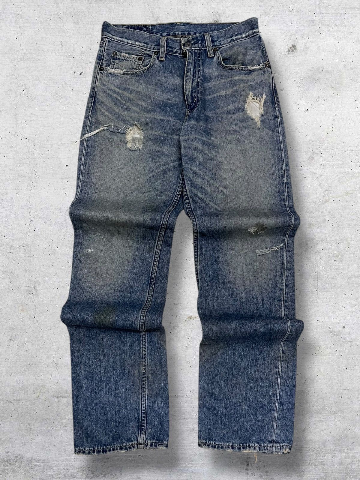 Levi's Vintage Clothing VINTAGE 502 LEVIS 90S DESIGNER USA DISTRESSED DIRTY OG DENIM Size US 29 - 1 Thumbnail