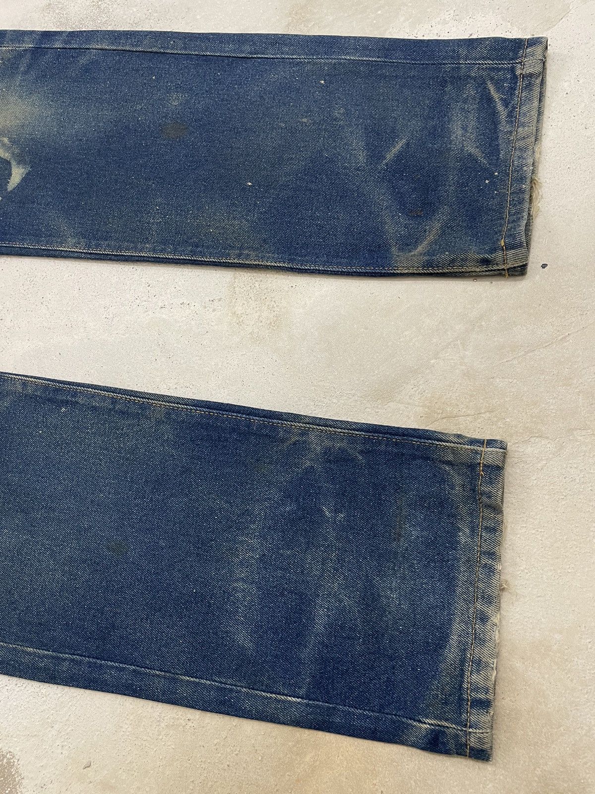 20471120 Work & Street Boys Mud Wash Y2k Distressed Japan Denim A30 Size US 33 - 7 Thumbnail