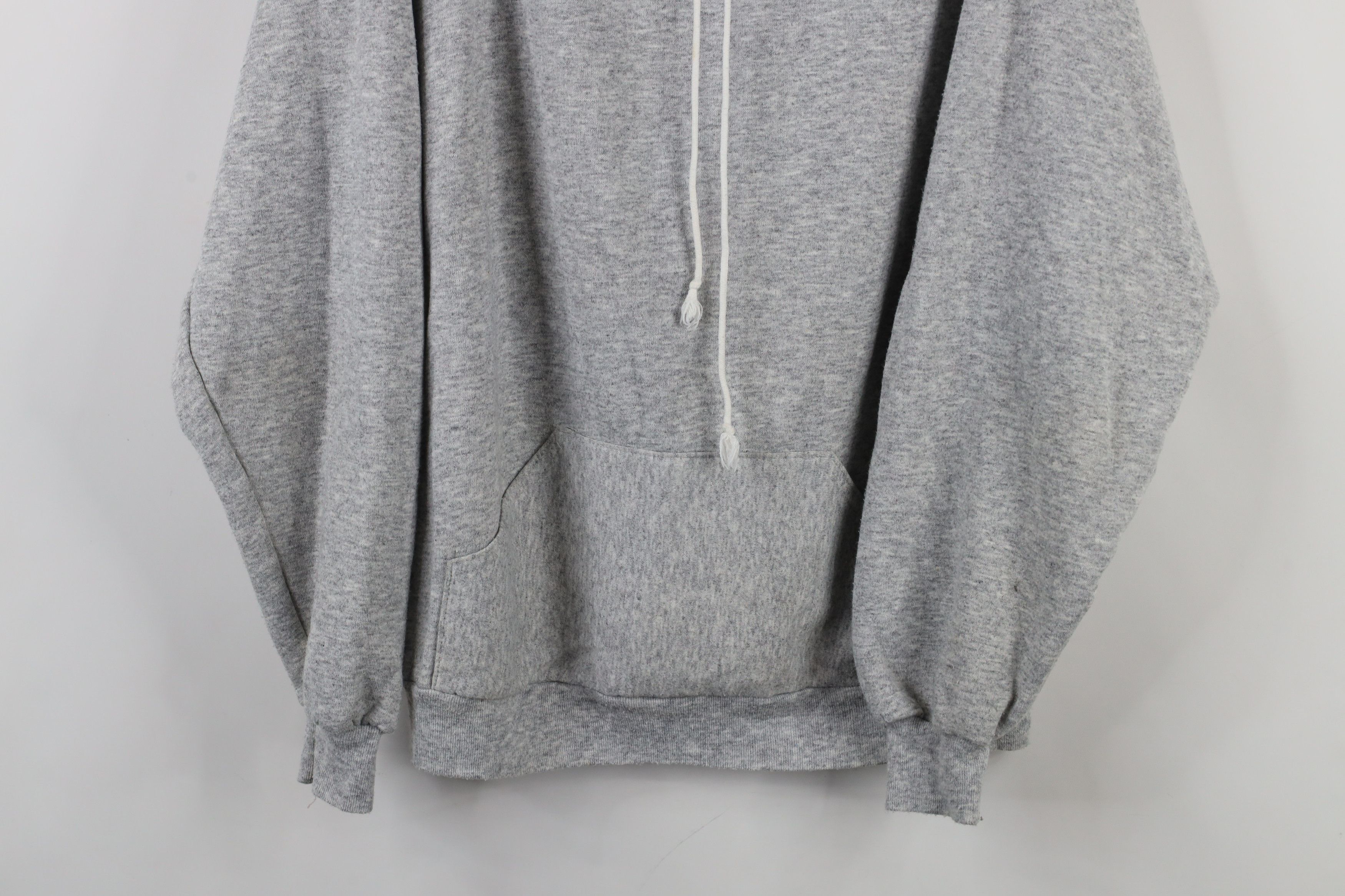 Vintage Vintage 70s 80s Streetwear Hoodie Sweatshirt Gray USA Size US L / EU 52-54 / 3 - 3 Thumbnail