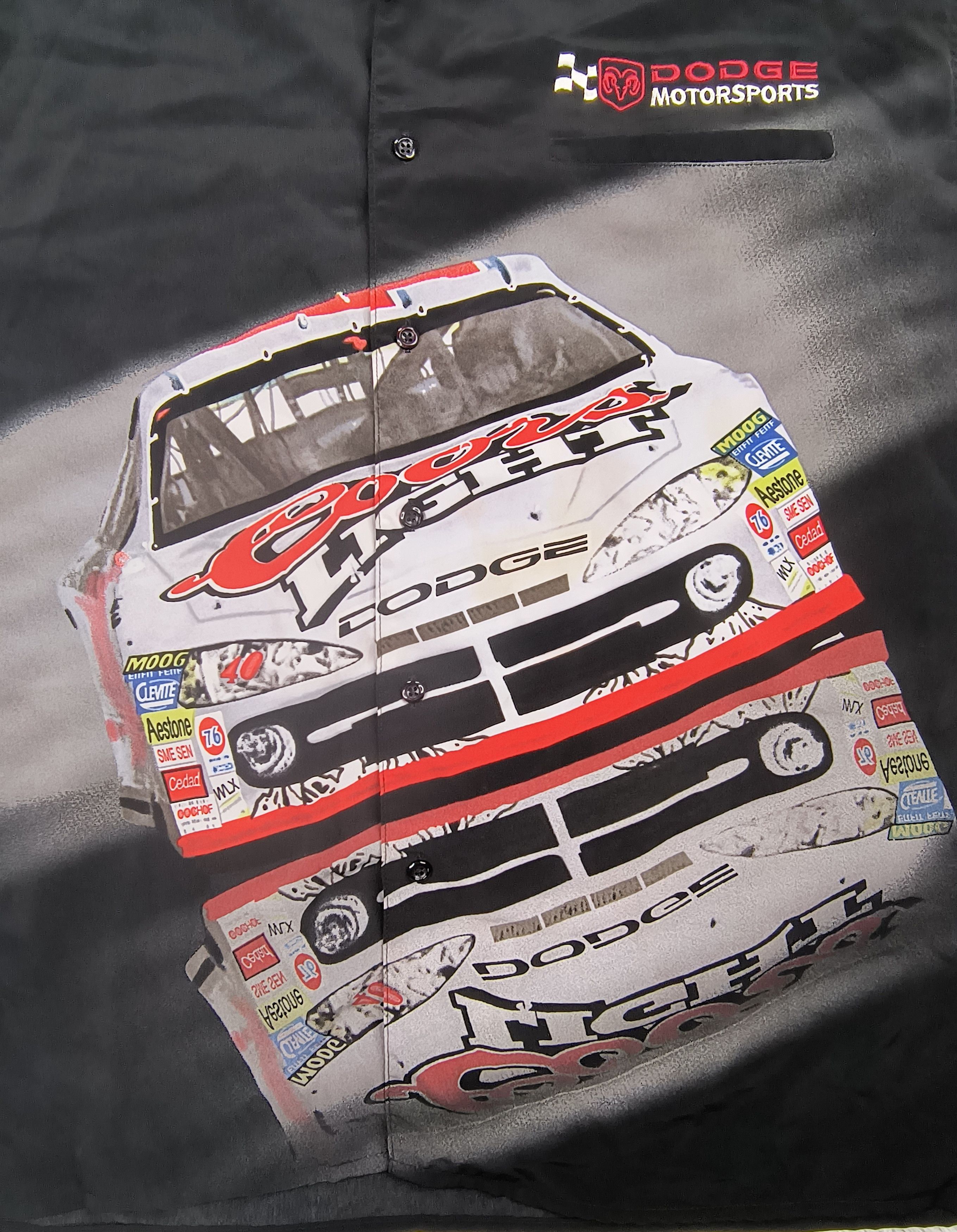 NASCAR Vintage Dodge motorsports button up shirt Size US XL / EU 56 / 4 - 1 Thumbnail