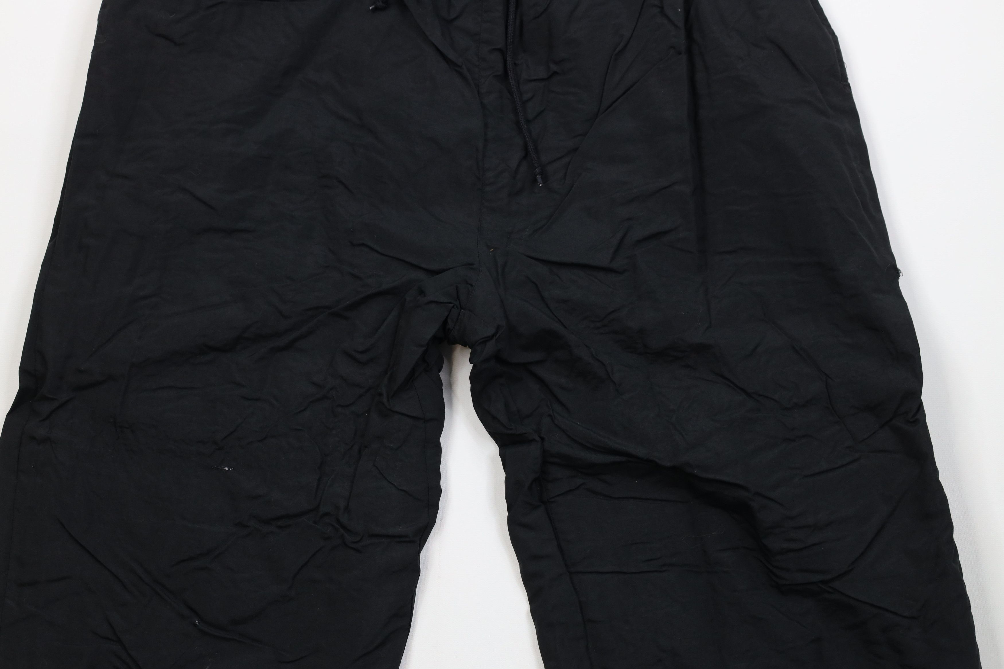 Vintage Vintage 90s Streetwear Lined Heavyweight Joggers Pants Black Size US 36 / EU 52 - 3 Thumbnail