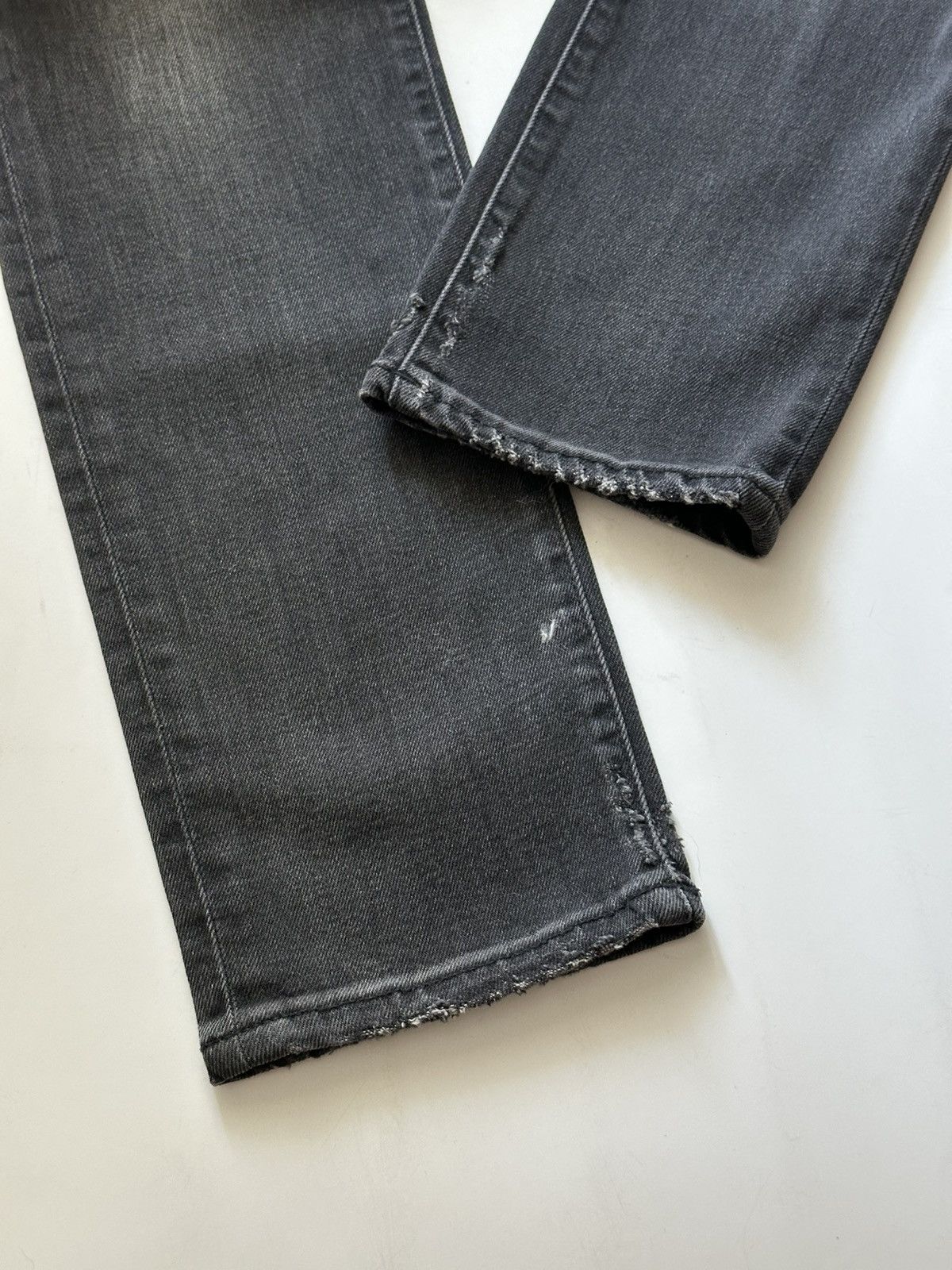 Balmain BALMAIN Decarnin SS2011 Distressed Skinny Gray Denim Jeans Size US 29 - 11 Thumbnail