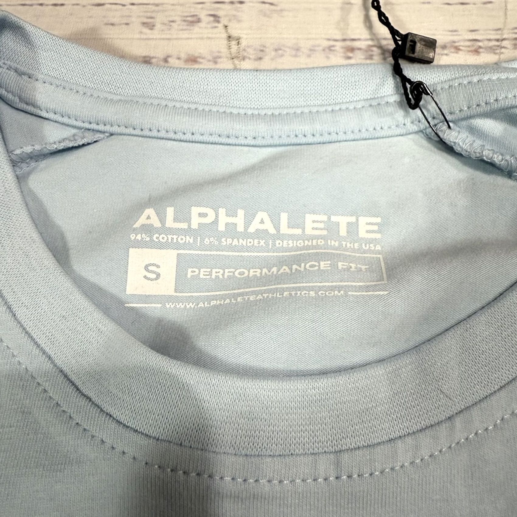 Vintage ALPHALLETE Men's Blue Performance Fit T-shirt Short Sleeve Active Casual Sz S New Size US S / EU 44-46 / 1 - 5 Thumbnail