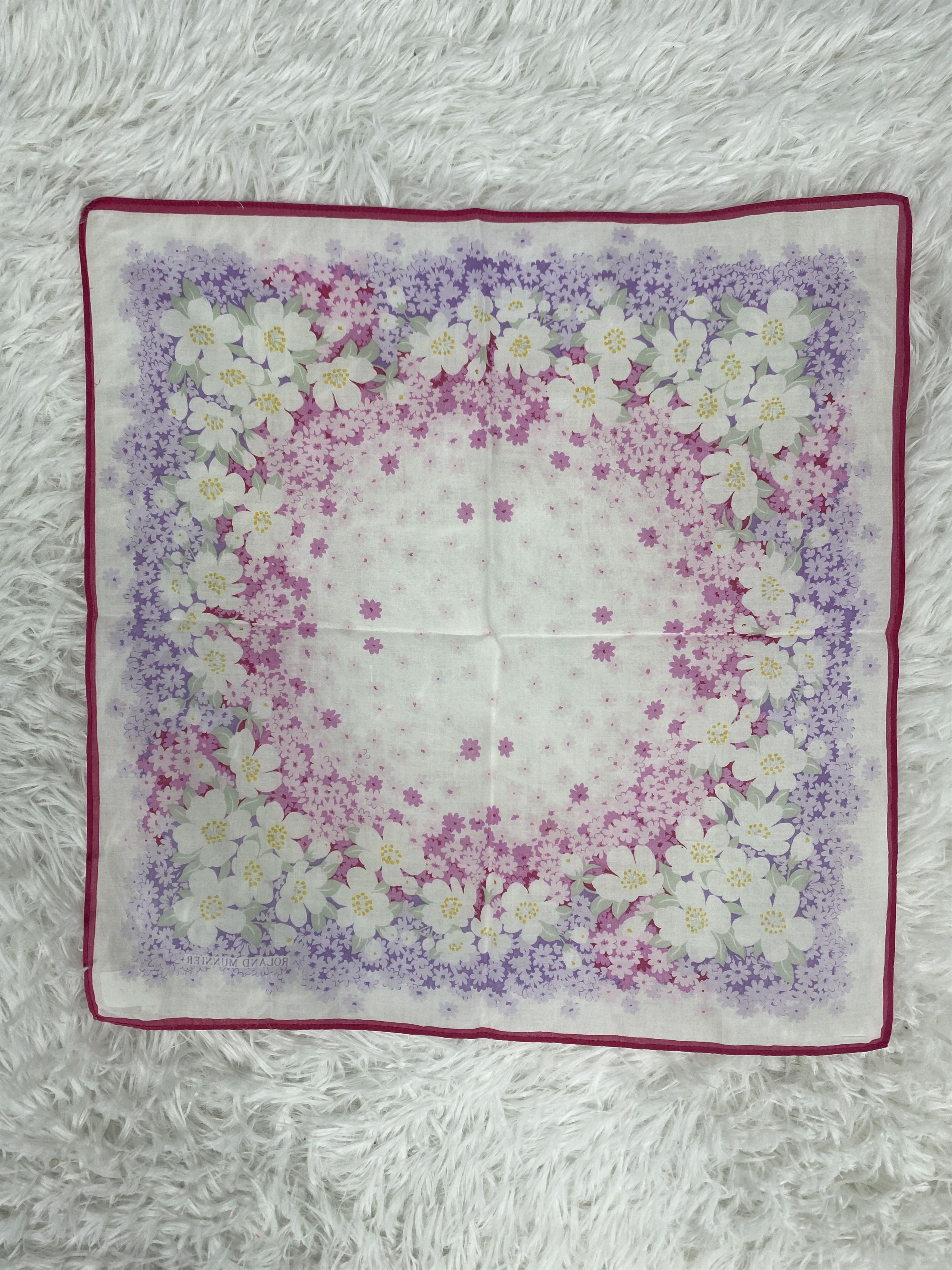 Japanese Brand × Vintage Vintage Roland Munnier Handkerchief Neckerchief PH0893 Size ONE SIZE - 4 Thumbnail