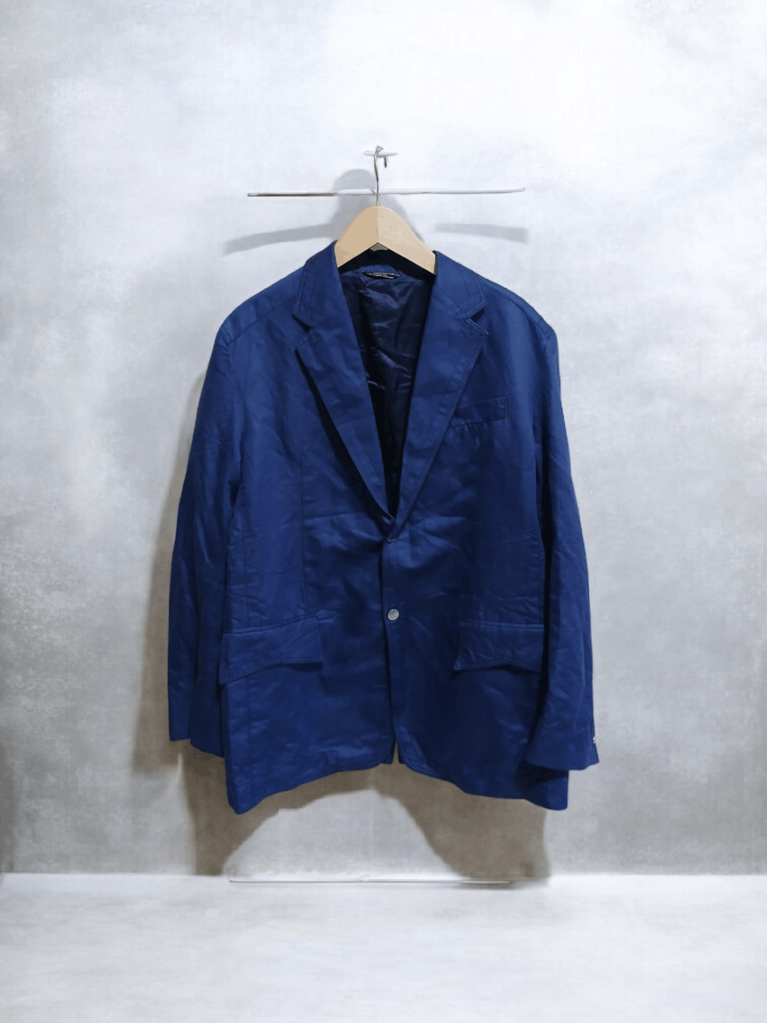 Versace Mens Single Breasted Navy Blazer