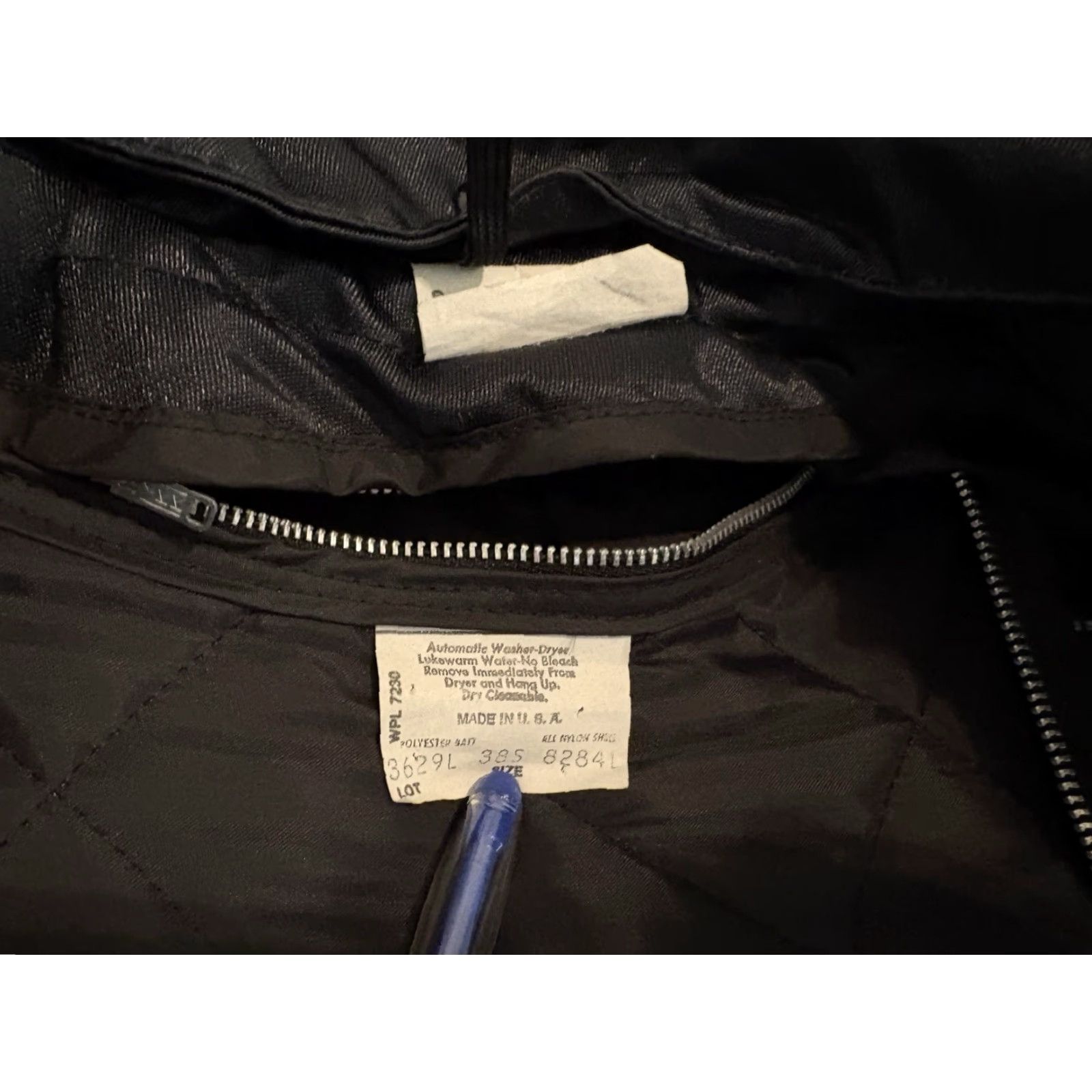 Vintage VINTAGE Horace Small Black Bomber Jacket Coat Made in USA Mens 38S Regular Short Nylon Solid 38 Black Bomber Mens US Size US XXS / EU 40 - 4 Thumbnail