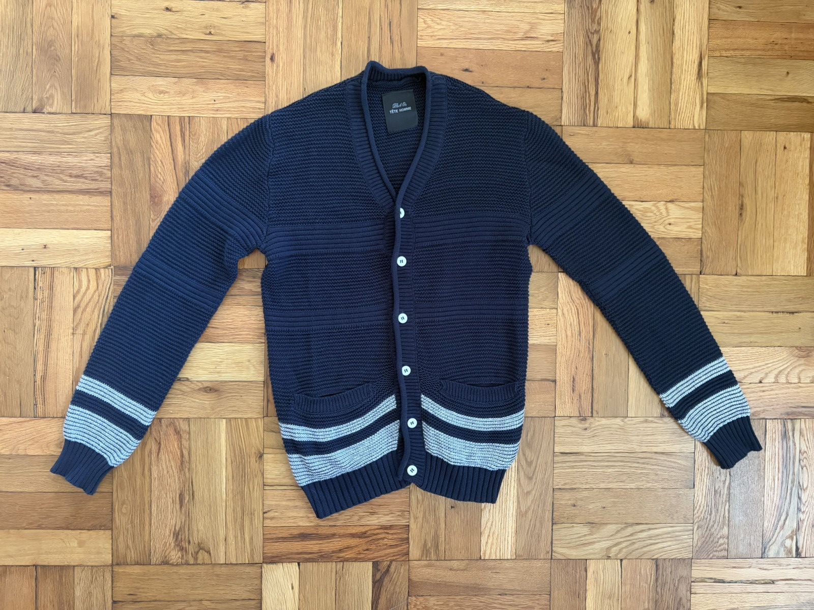 Issey Miyake Tête Homme x Issey Miyaki Knit Cardigan Size US M / EU 48-50 / 2 - 2 Thumbnail