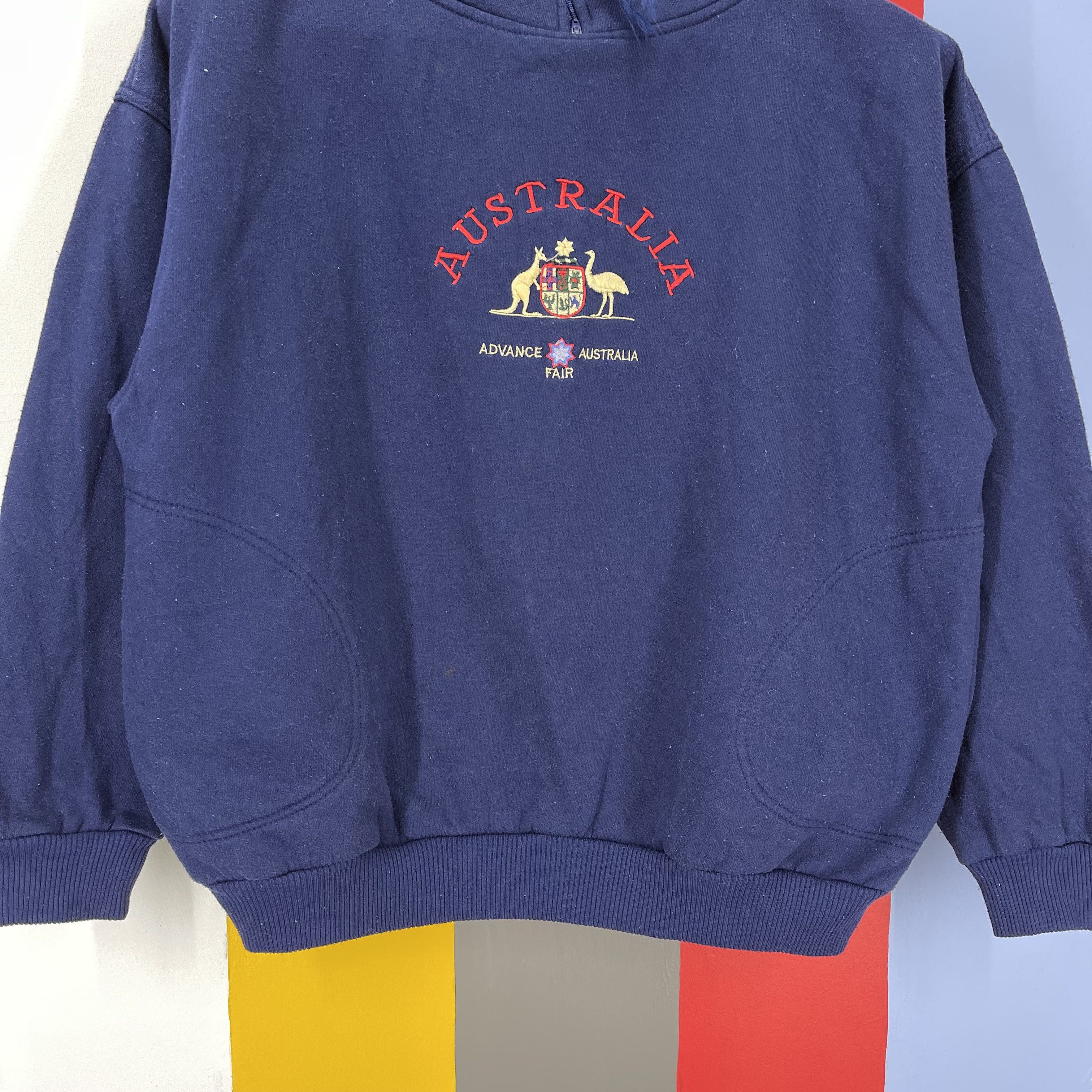 Vintage 90s Vintage AUSTRALIA Turtle Neck Sweatshirt #1130/AN Size M / US 6-8 / IT 42-44 - 5 Thumbnail