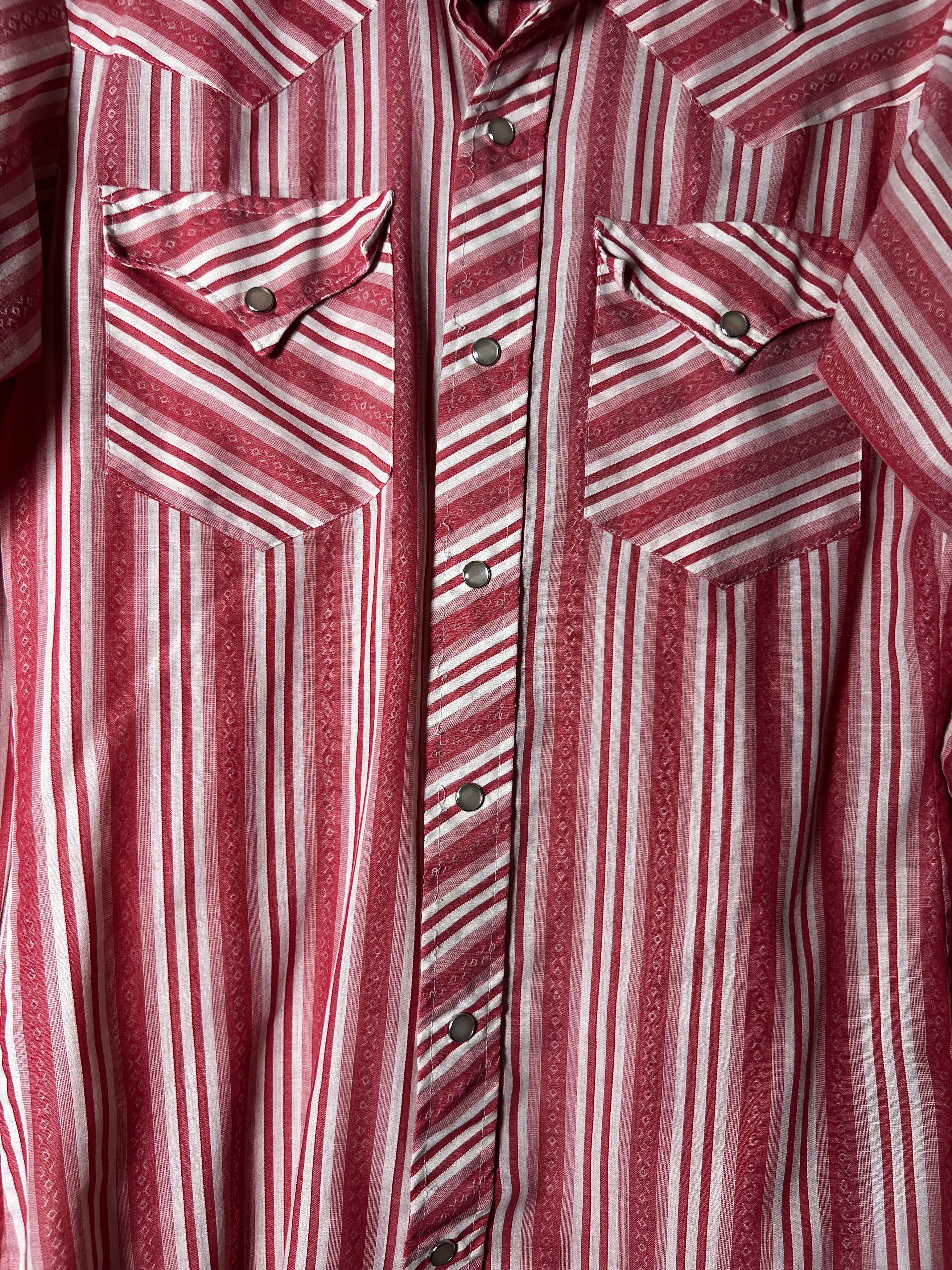 Vintage Vintage 1970's H Bar C California Ranchwear Red Button Up Size US S / EU 44-46 / 1 - 5 Thumbnail