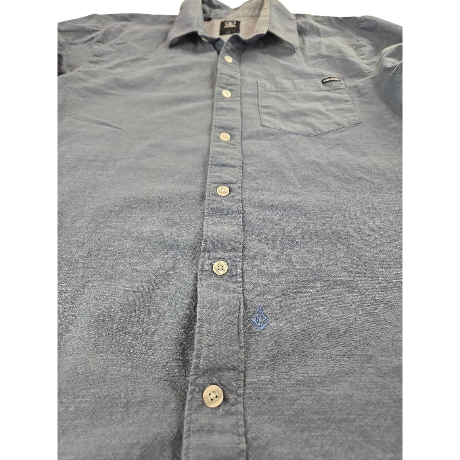 Volcom Volcom | Blue, Long Sleeve, Button Down Shirt | Size Large Size US L / EU 52-54 / 3 - 2 Thumbnail