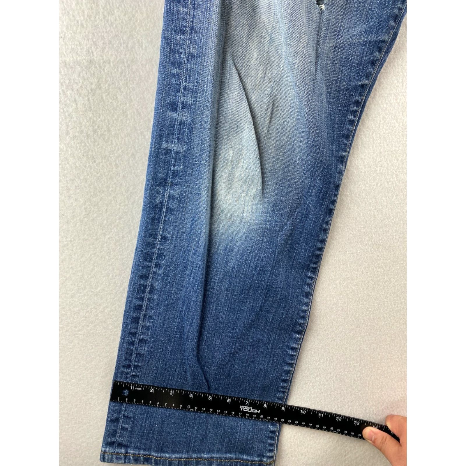 Denime AG Adriano Goldschmied Jeans Mens 31x34 The Hero Relaxed Straight Rip Denim USA Jeans Mens Size US 31 - 6 Thumbnail