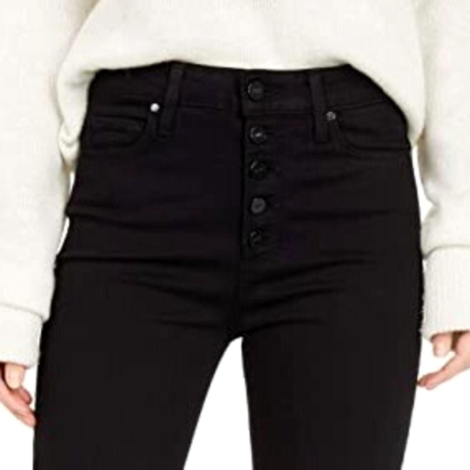 Paige Paige Black Jeans | Size 25 Size 26" / US 2 / IT 38 - 7 Thumbnail