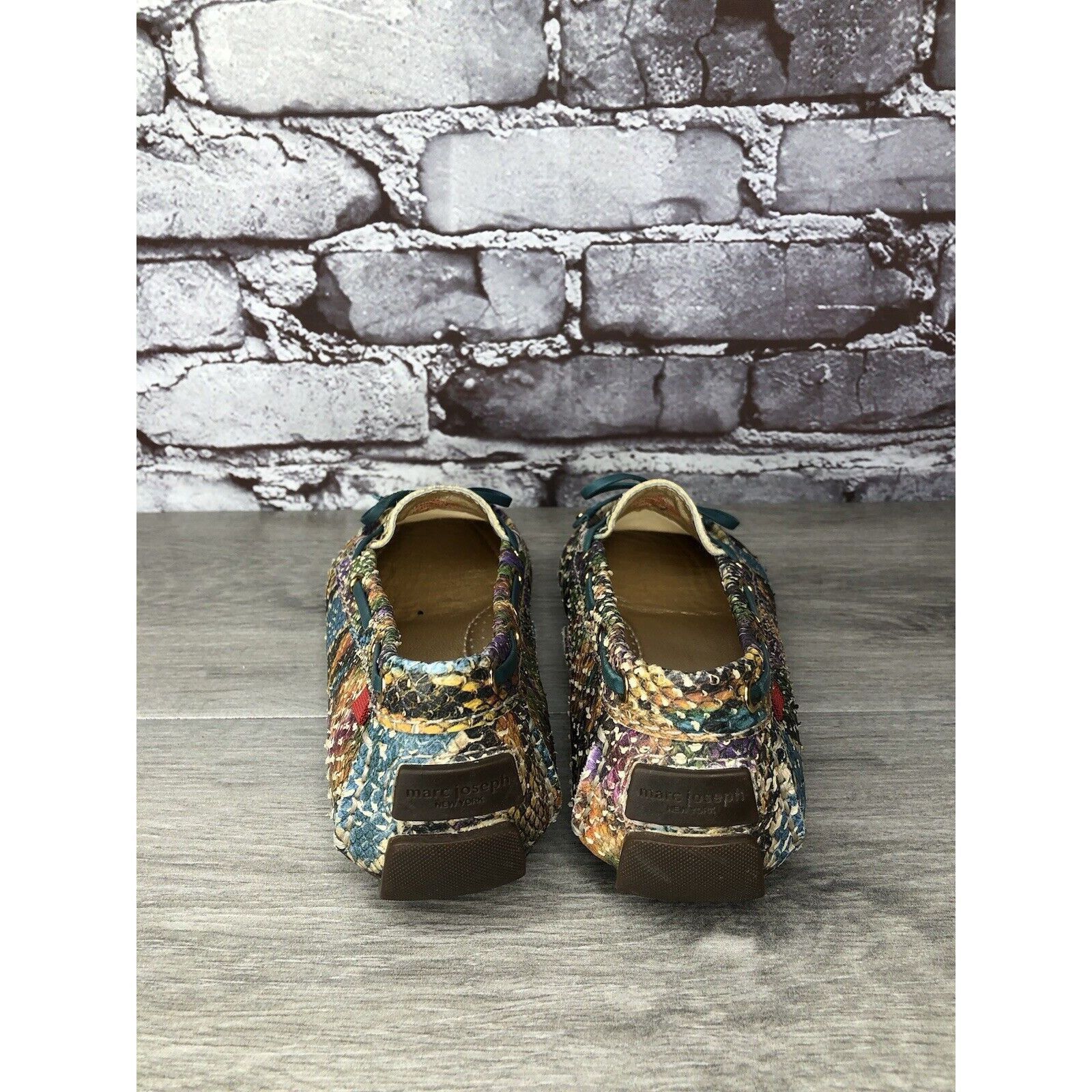 Joseph Marc Joseph New York Cypress Hill Yellow Snakeskin Moc Shoes Size US 6 / IT 36 - 4 Thumbnail