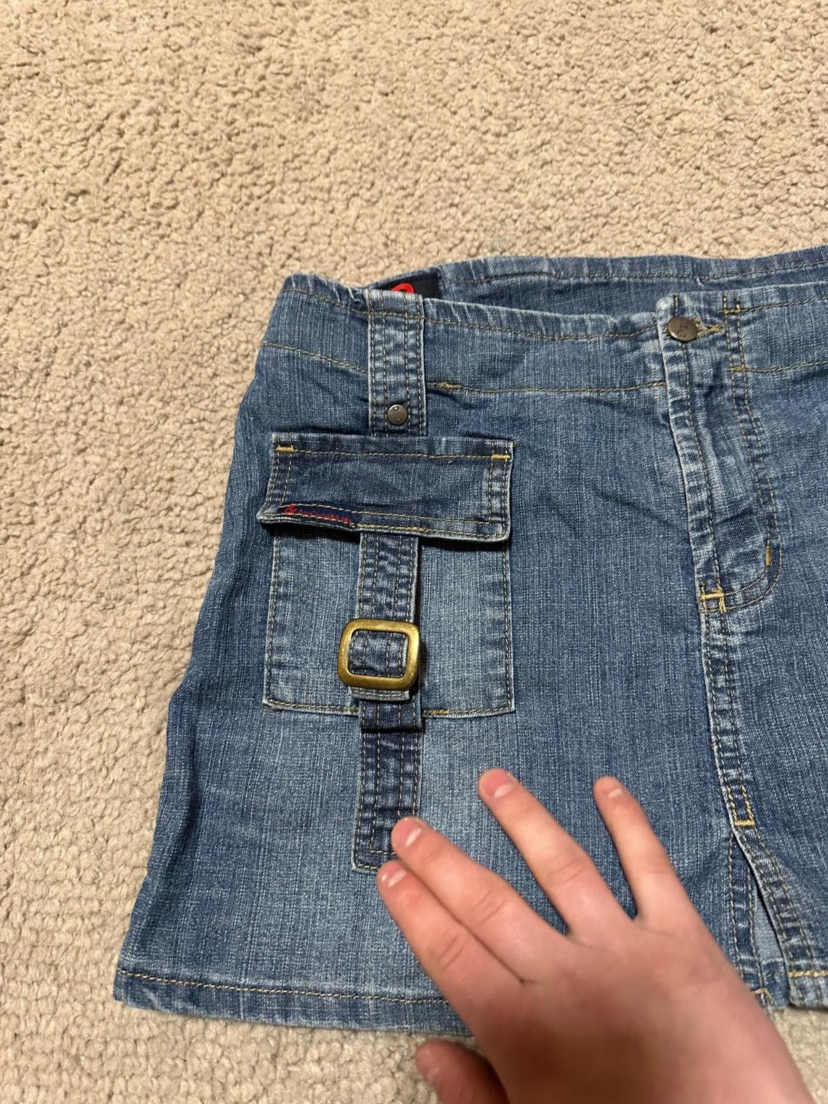 Dolce & Gabbana Vintage Dolce Gabbana D&G Cargo Pockets Denim Mini Skirt Y2K Size 28" / US 6 / IT 42 - 3 Thumbnail