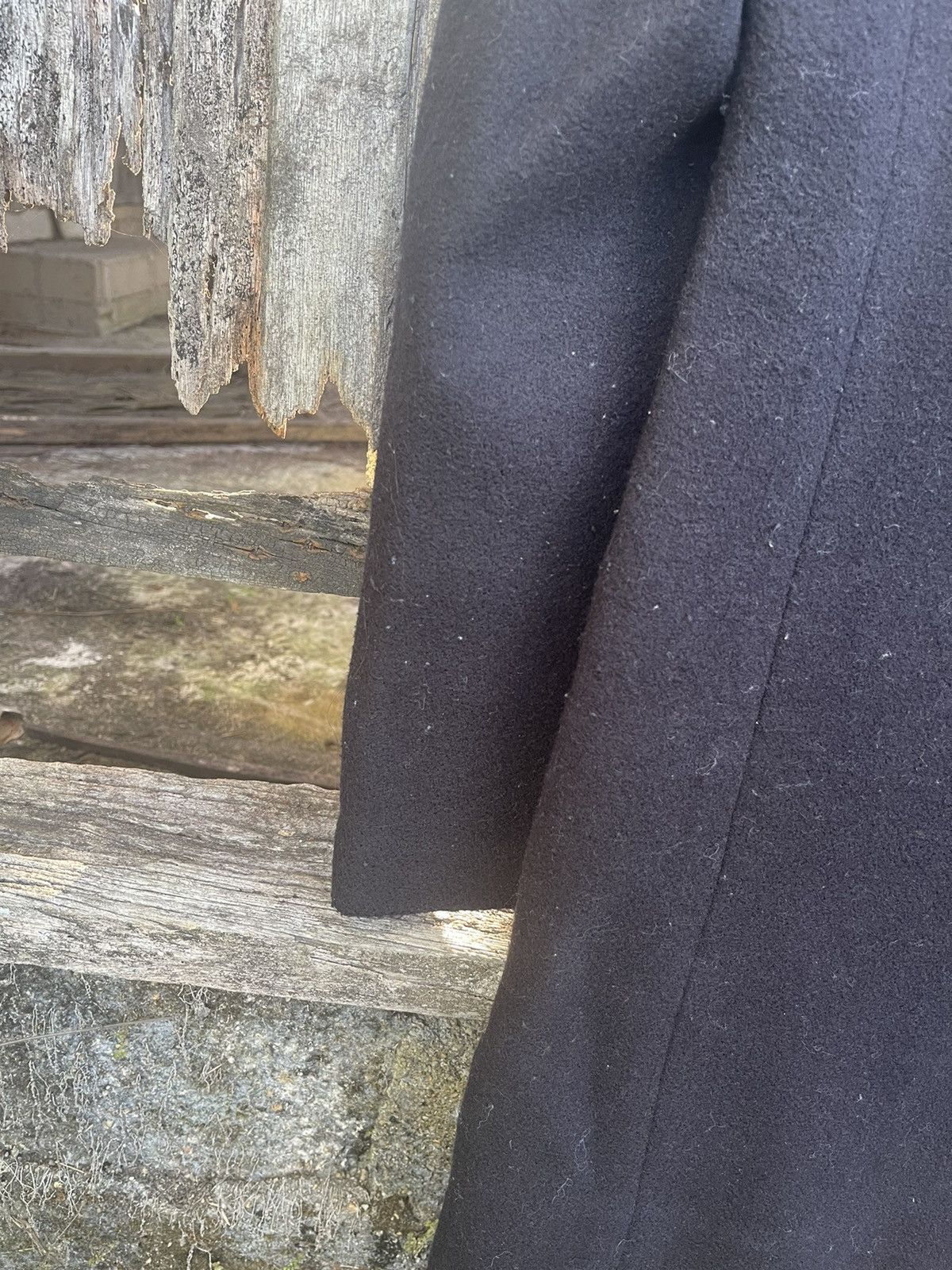 Designer Ines de la Fressange x Uniqlo Wool Coat Parisian Minimalist Size US L / EU 52-54 / 3 - 10 Thumbnail