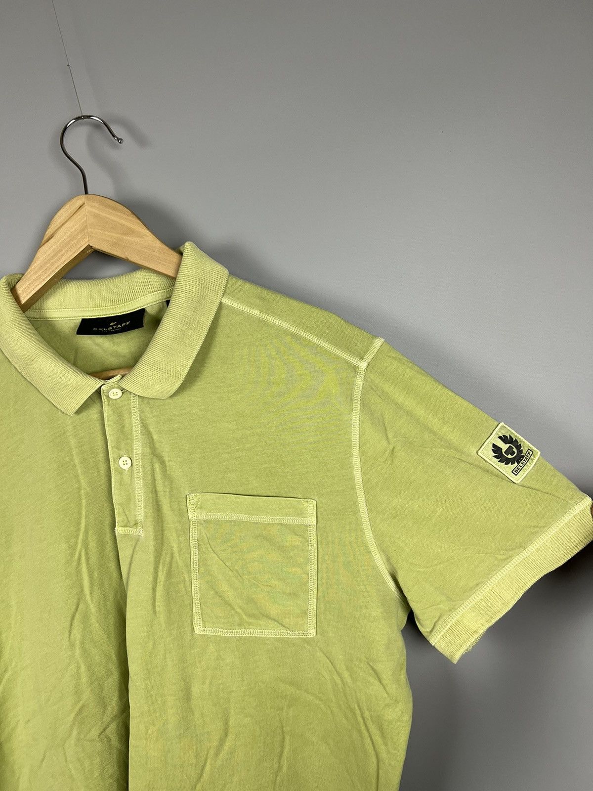 Belstaff (L) RARE Belstaff Polo shirt green Size US L / EU 52-54 / 3 - 11 Thumbnail