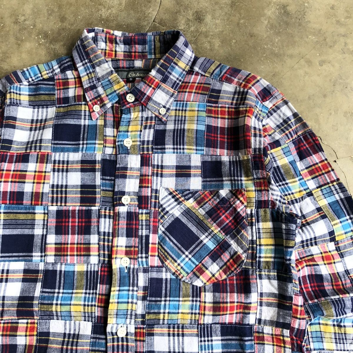 Sugar Cane 2000s Onboard Patchwork Madrass Shirt Japanese Kapital Style Size US S / EU 44-46 / 1 - 5 Thumbnail