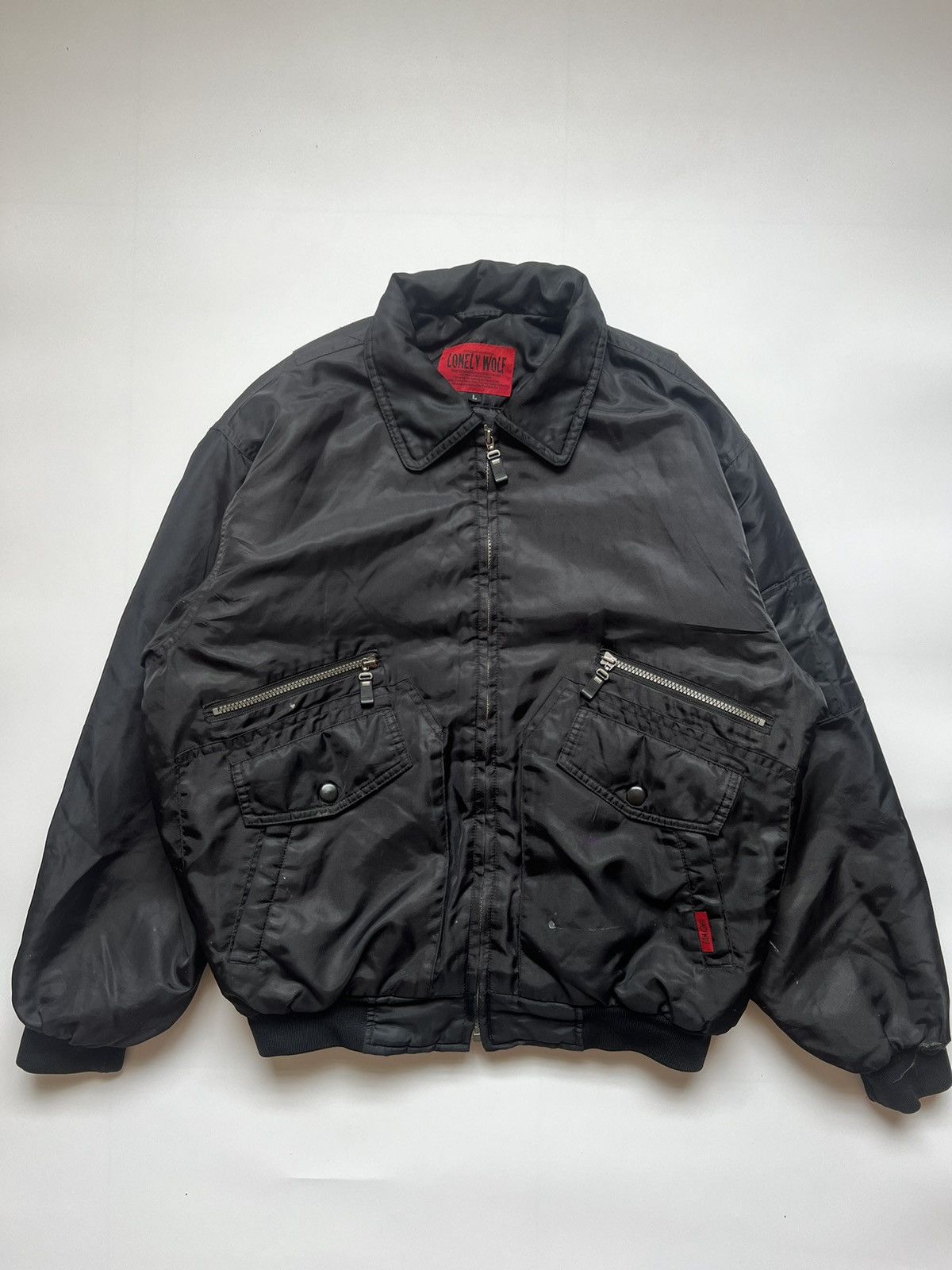 Japanese Brand Lonely Wolf Japanese Bomber Jacket Size US L / EU 52-54 / 3 - 1 Thumbnail