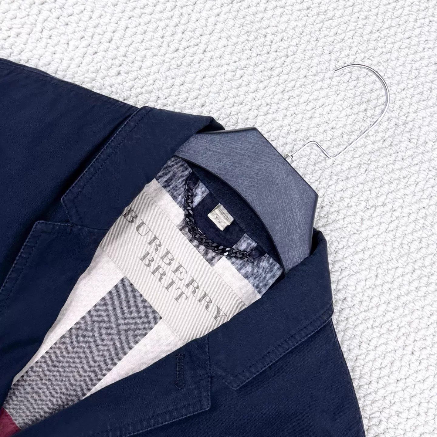 Burberry Burberry Black Multi-Pocket Single-Breasted Leather Blazer Size US XL / EU 56 / 4 - 4 Thumbnail