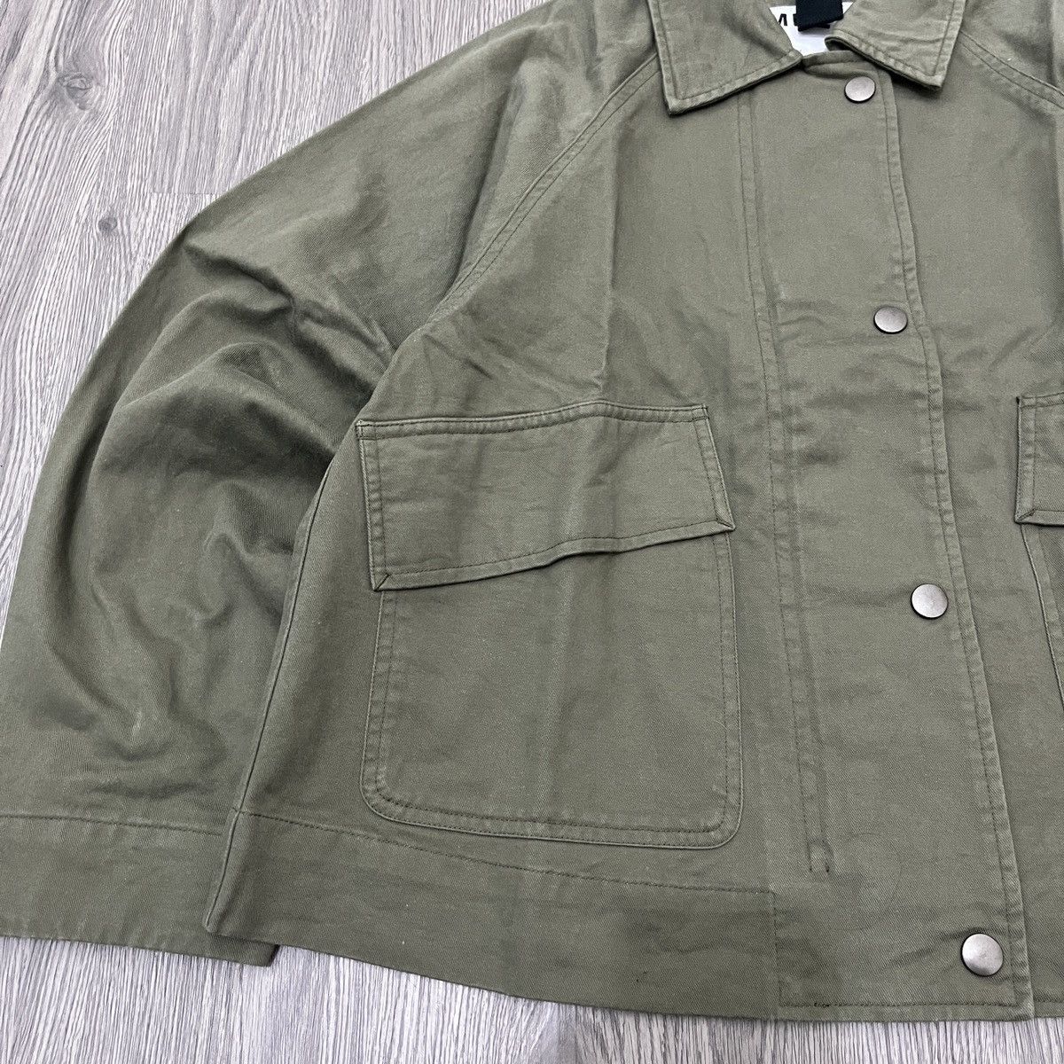 Margaret Howell MHL Big Pocket Jacket Kanvas Olive Green ifsixwasnine Size US L / EU 52-54 / 3 - 5 Thumbnail