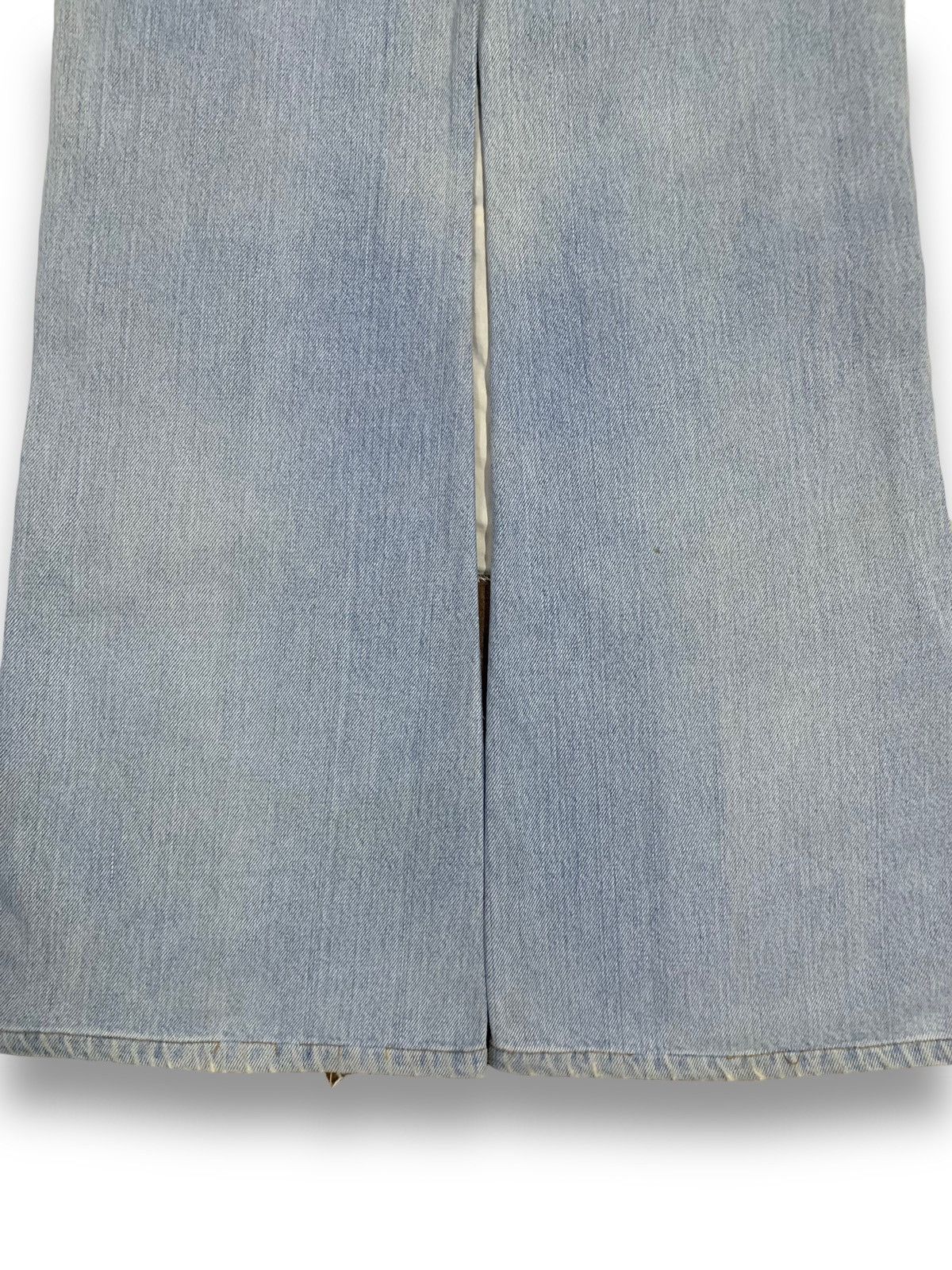 Big John Vintage 90s Big John Dirt Blue Washed Flare Distressed Jeans Size US 29 - 20 Thumbnail