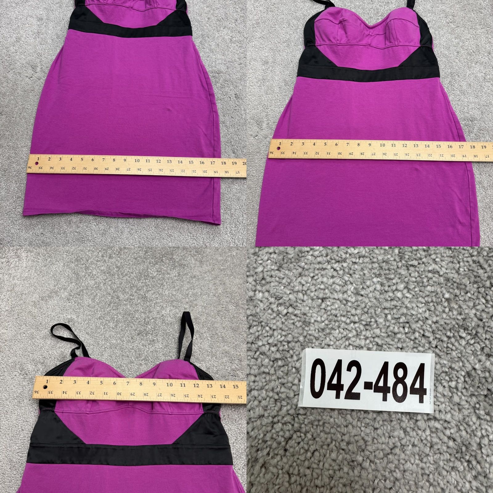 Victoria's Secret Victoria's Secret Purple Black Colorblock Cotton Blend Tank Midi Dress Womens Medium Size M / US 6-8 / IT 42-44 - 9 Thumbnail