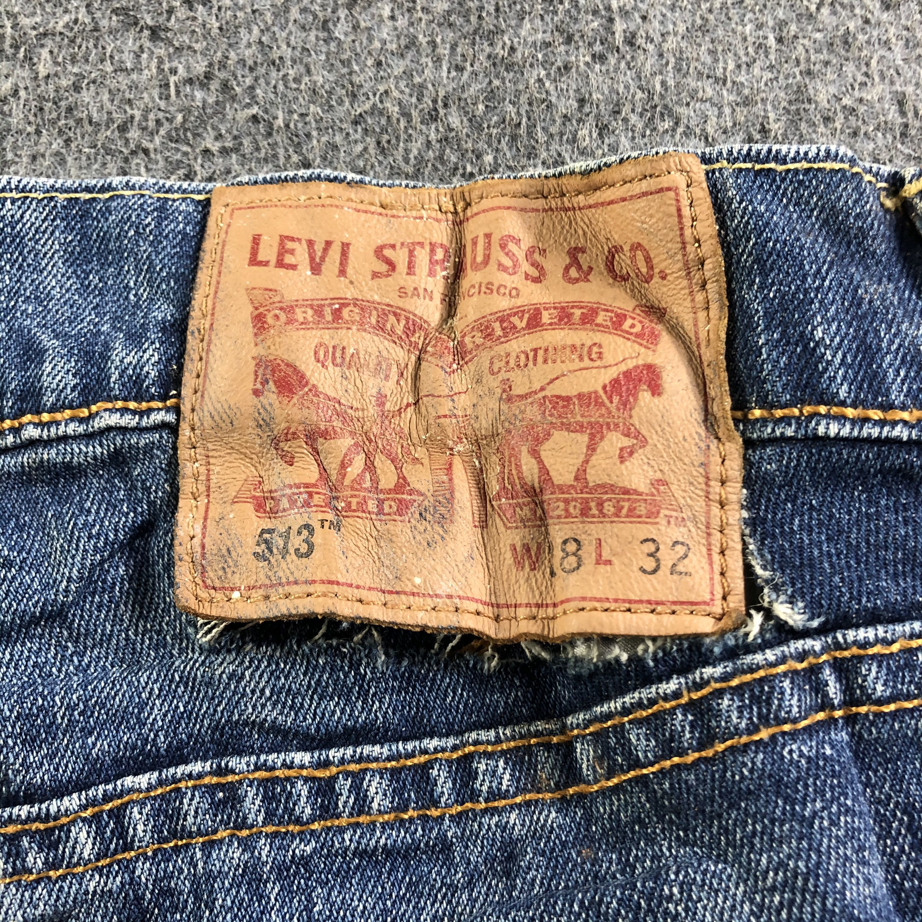 Levi's Vintage Blue Wash Levis 513 Jeans-J3725 Size US 28 / EU 44 - 5 Thumbnail