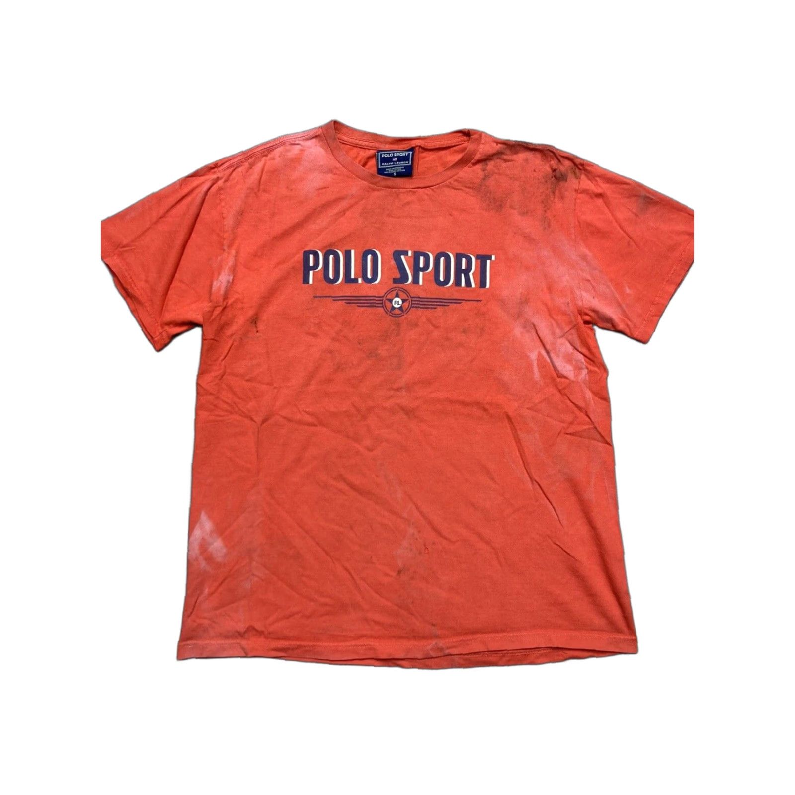 Ralph Lauren VINTAGE Ralph Lauren polo sport graphic t shirt y2k distressed spell out small Men Shirt S Orange Sports Mens Size US S / EU 44-46 / 1 - 1 Thumbnail