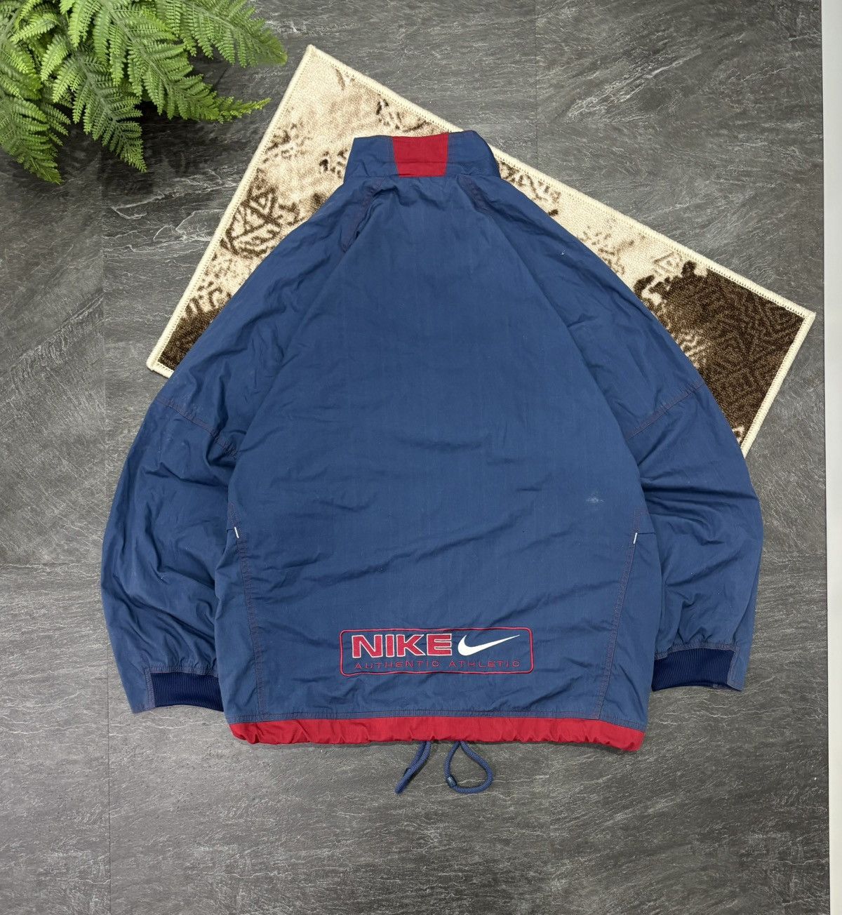 Nike 90s Nike Athletic Vintage Big Logo Oversized Retro Jacket Size US XL / EU 56 / 4 - 1 Thumbnail