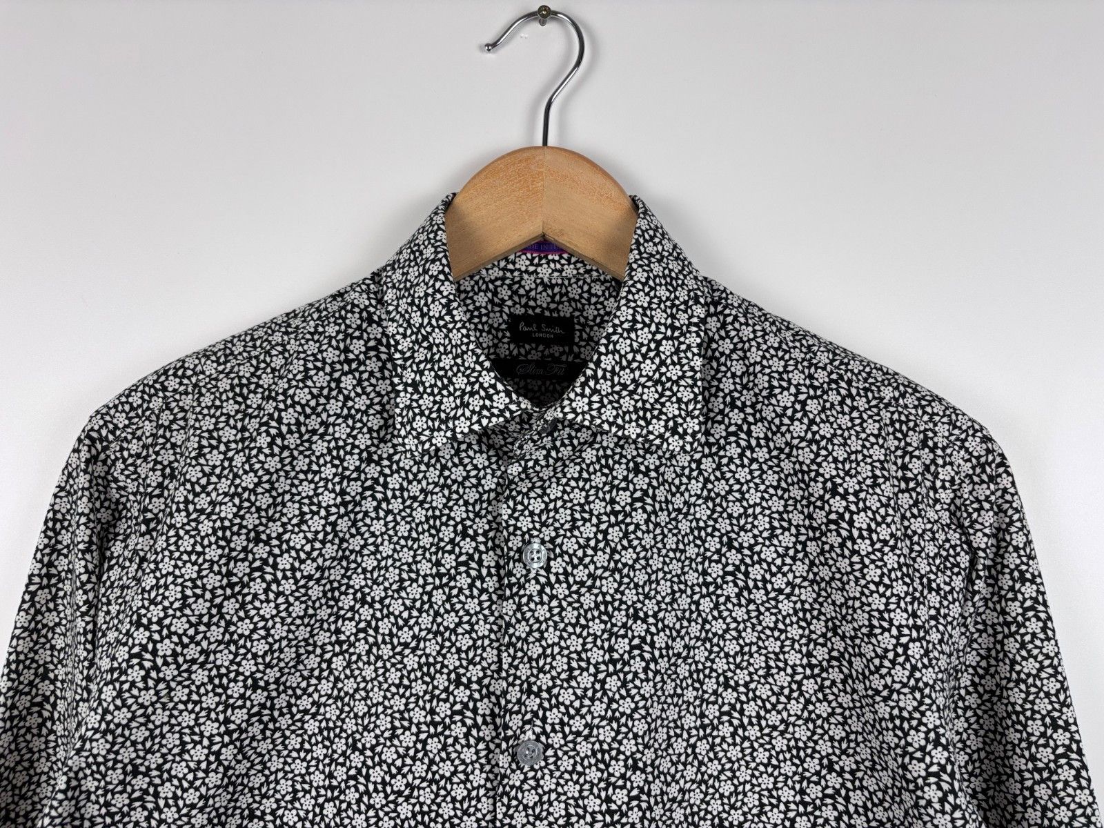 Paul Smith Paul Smith Long Sleeve Button Up Floral Shirt Slim 15 / 38 Size US S / EU 44-46 / 1 - 2 Thumbnail