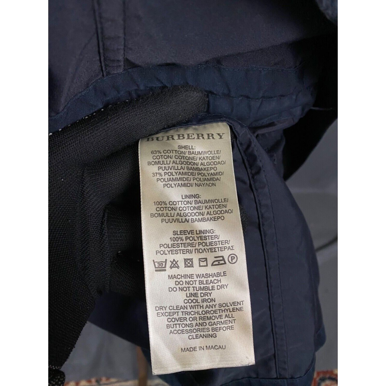 Burberry Burberry Nova Check Dark Blue Multipocket Utility Field Jack Size US XL / EU 56 / 4 - 13 Thumbnail