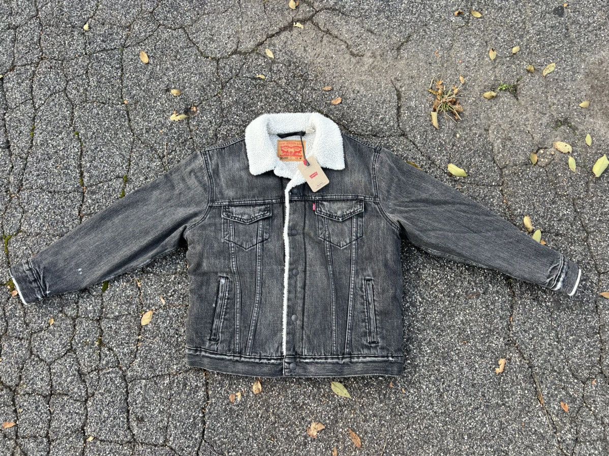 Levi's Levi’s Dark Salt Lake Sherpa Size US M / EU 48-50 / 2 - 2 Thumbnail