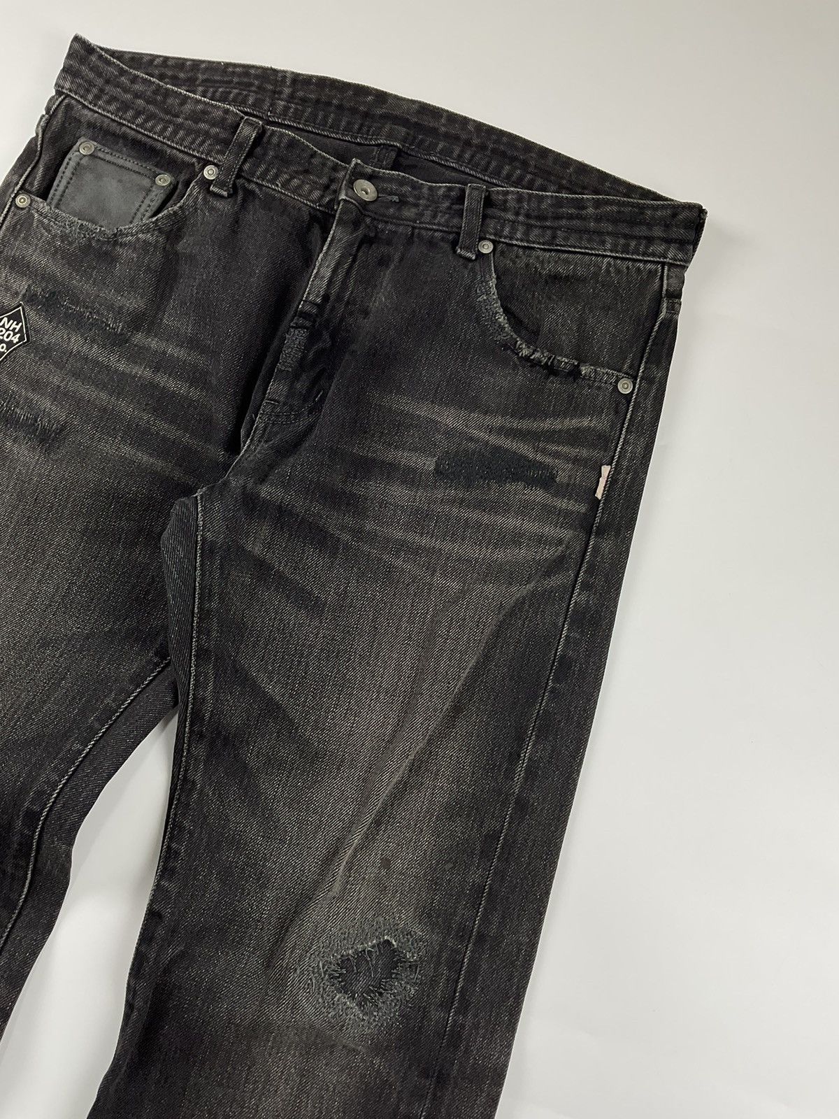 Neighborhood Neighborhood F/W'09 Black Icon Narrow Straight Denim Size US 34 / EU 50 - 4 Thumbnail