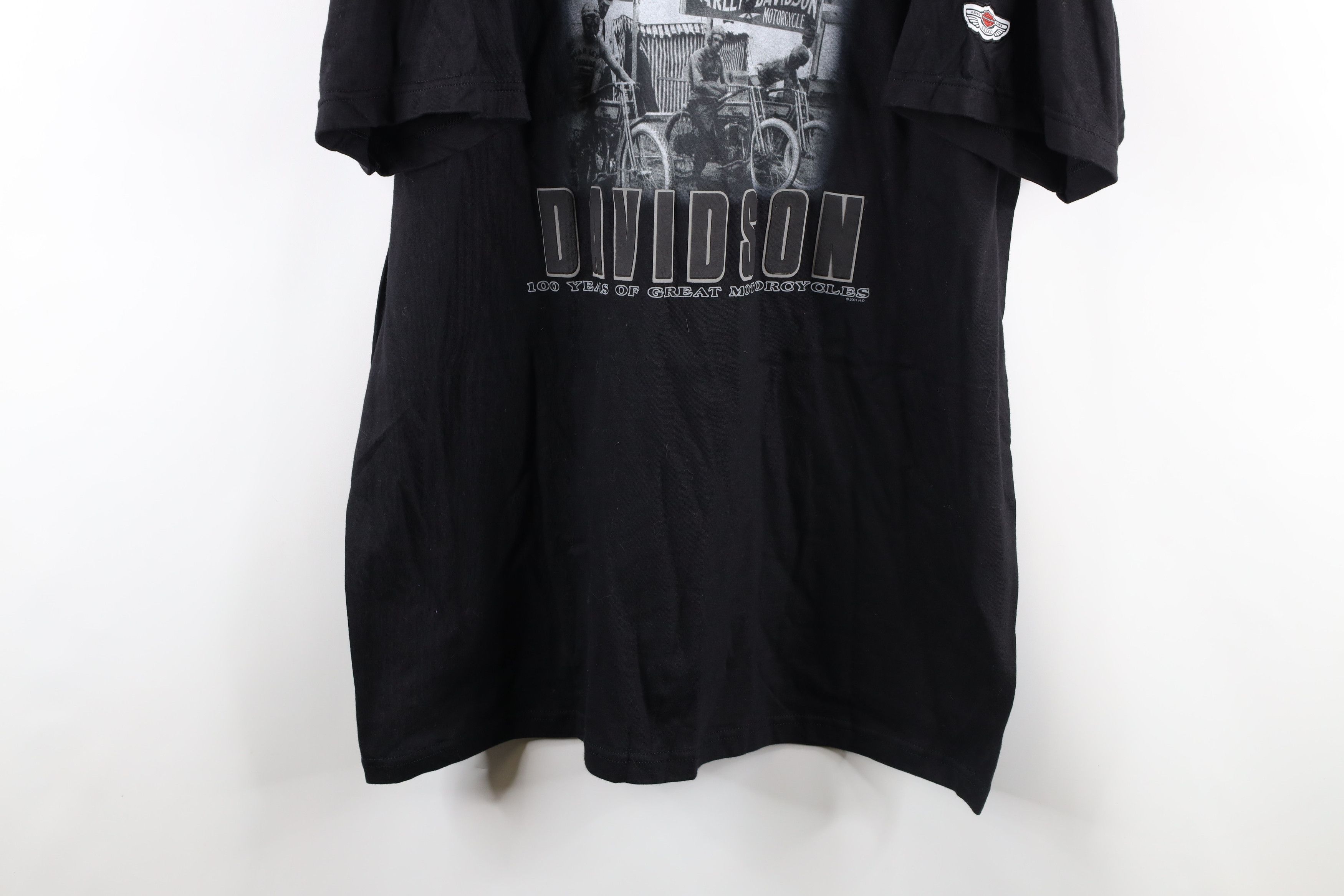Harley Davidson NOS Y2K 2001 Harley Davidson 100 Year Anniversary T-Shirt Size US XL / EU 56 / 4 - 3 Thumbnail