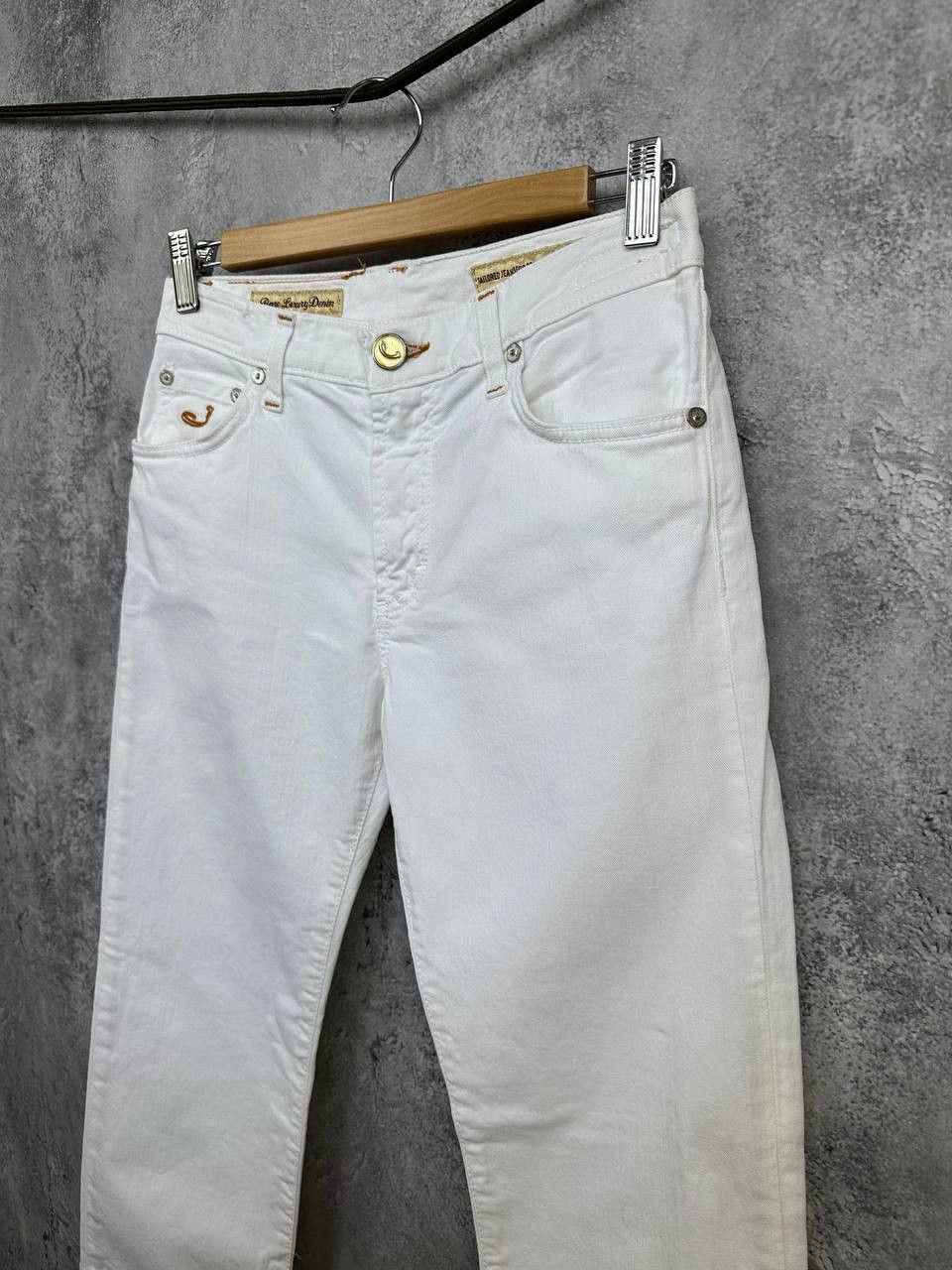 Jacob Cohen Jacob Cohen Luxury White Skinny Pants Stretch Denim Jeans Size 28" / US 6 / IT 42 - 5 Thumbnail