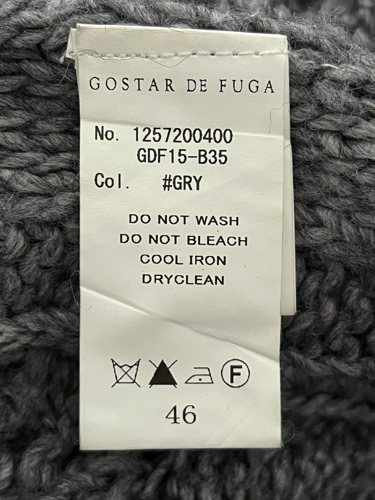 GOSTAR DE FUGA GOSTAR DE DUGA WITH CROSS STITCH KNITWEAR Size US M / EU 48-50 / 2 - 6 Thumbnail