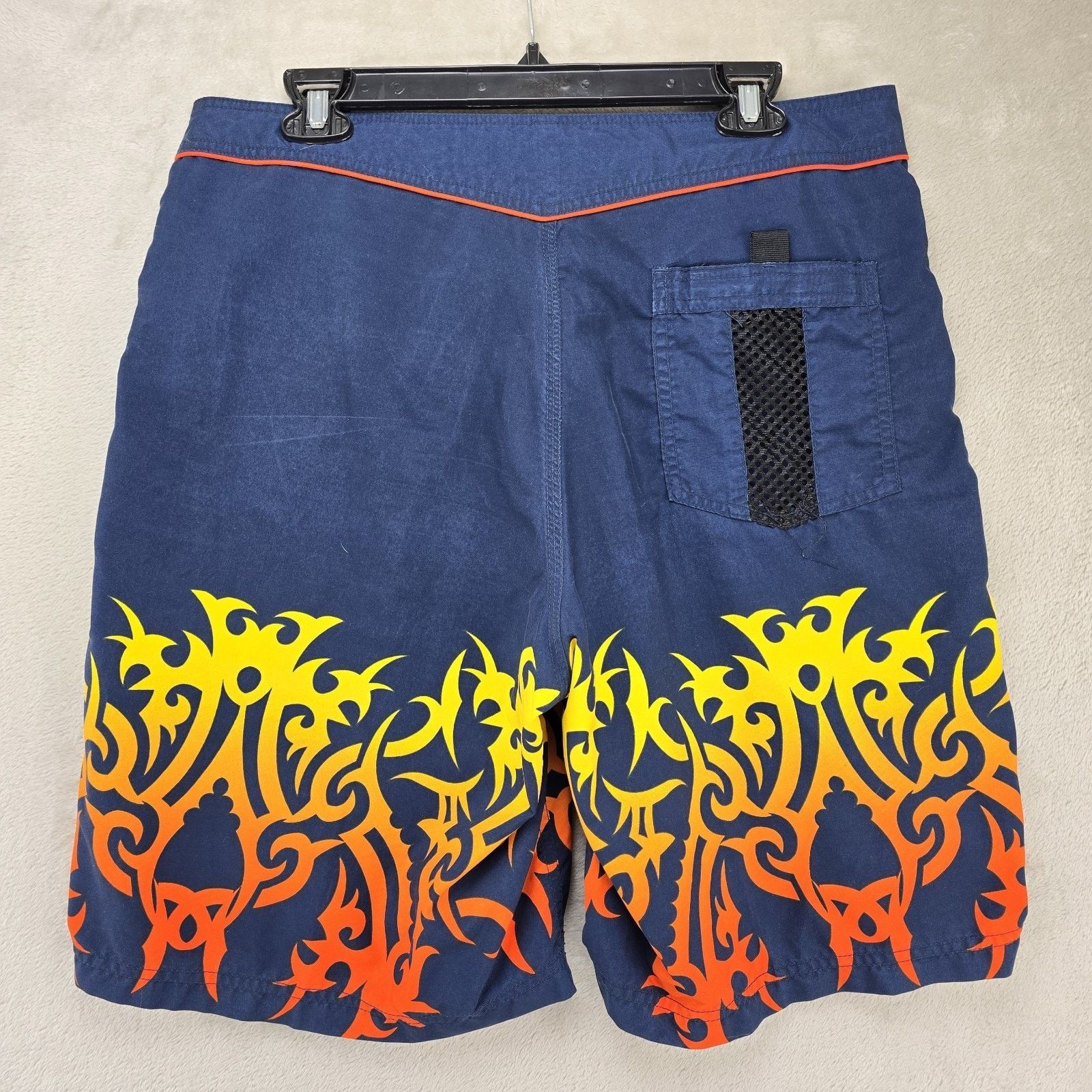 No Fear No Fear Board Shorts Mens 34 Tribal Flames Swim Vtg Y2K Surf Size US 34 / EU 50 - 5 Thumbnail
