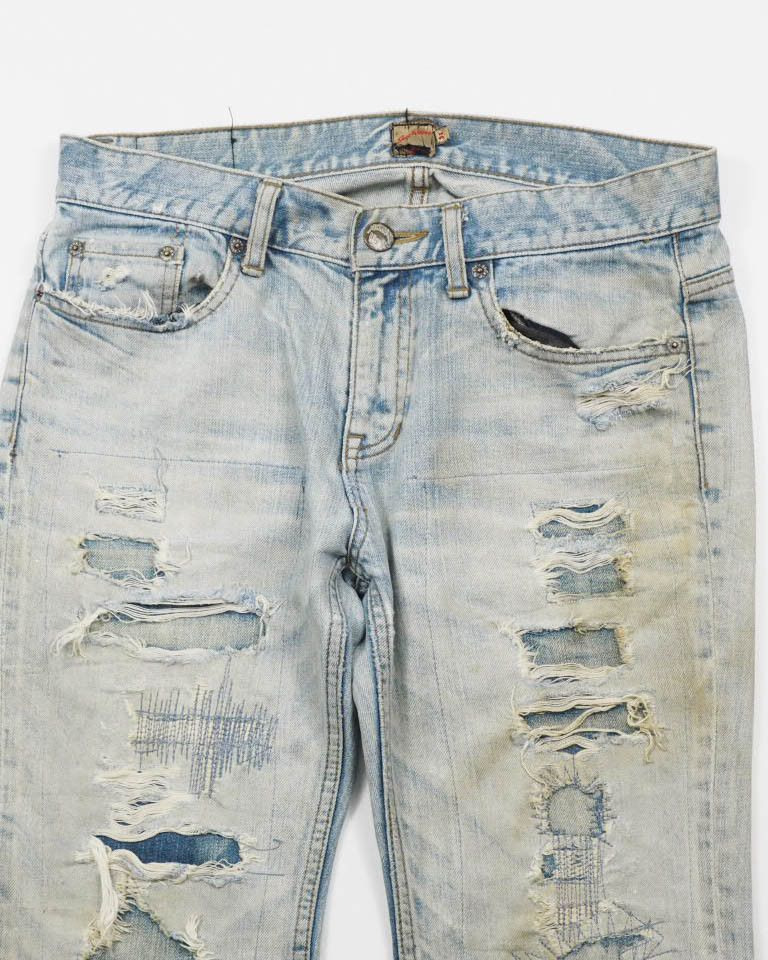 JACKROSE × Japanese Brand Jack rose distressed denim Size US 31 - 10 Thumbnail